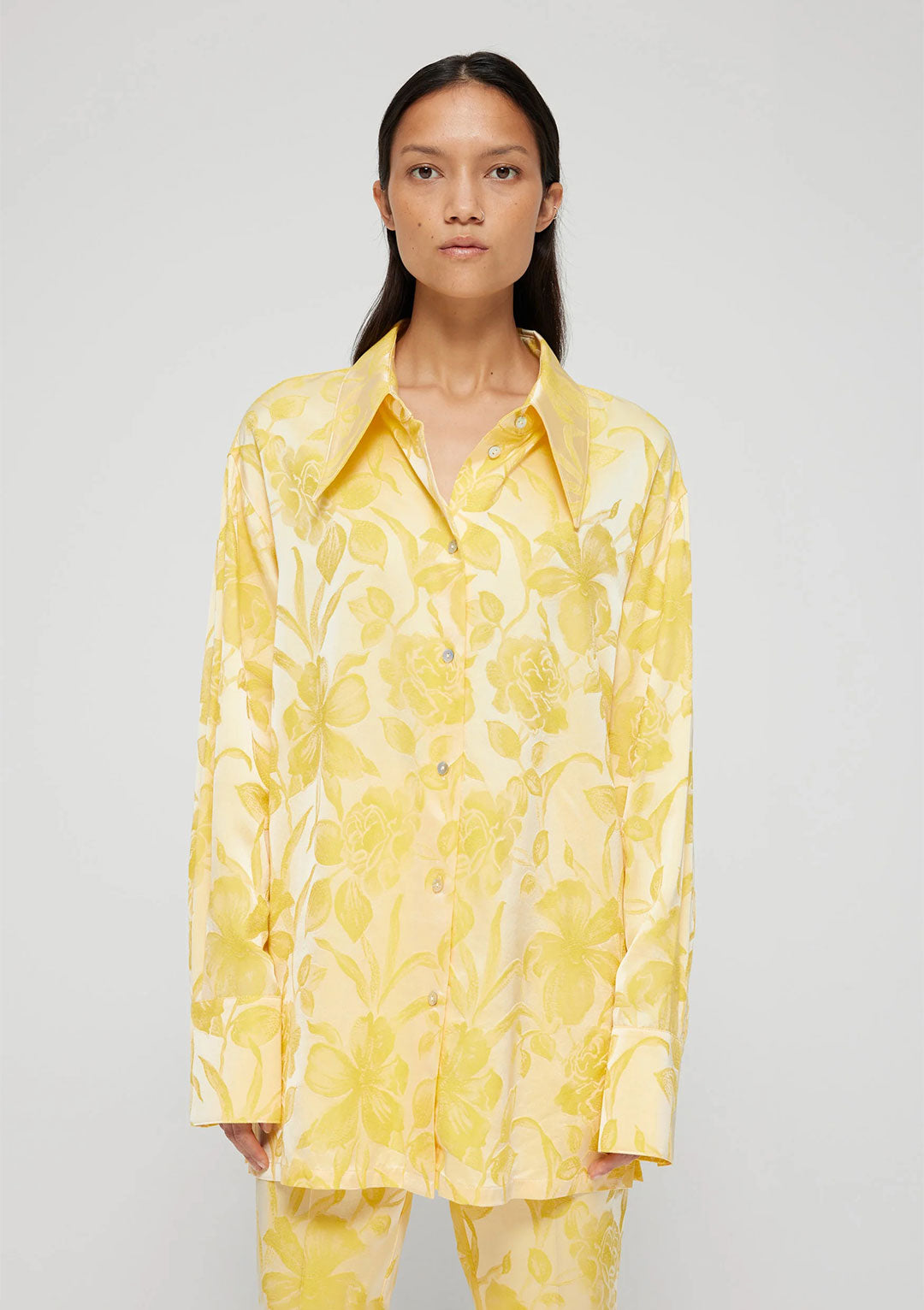 RÓHE FLORAL JACQUARD BLOUSE
