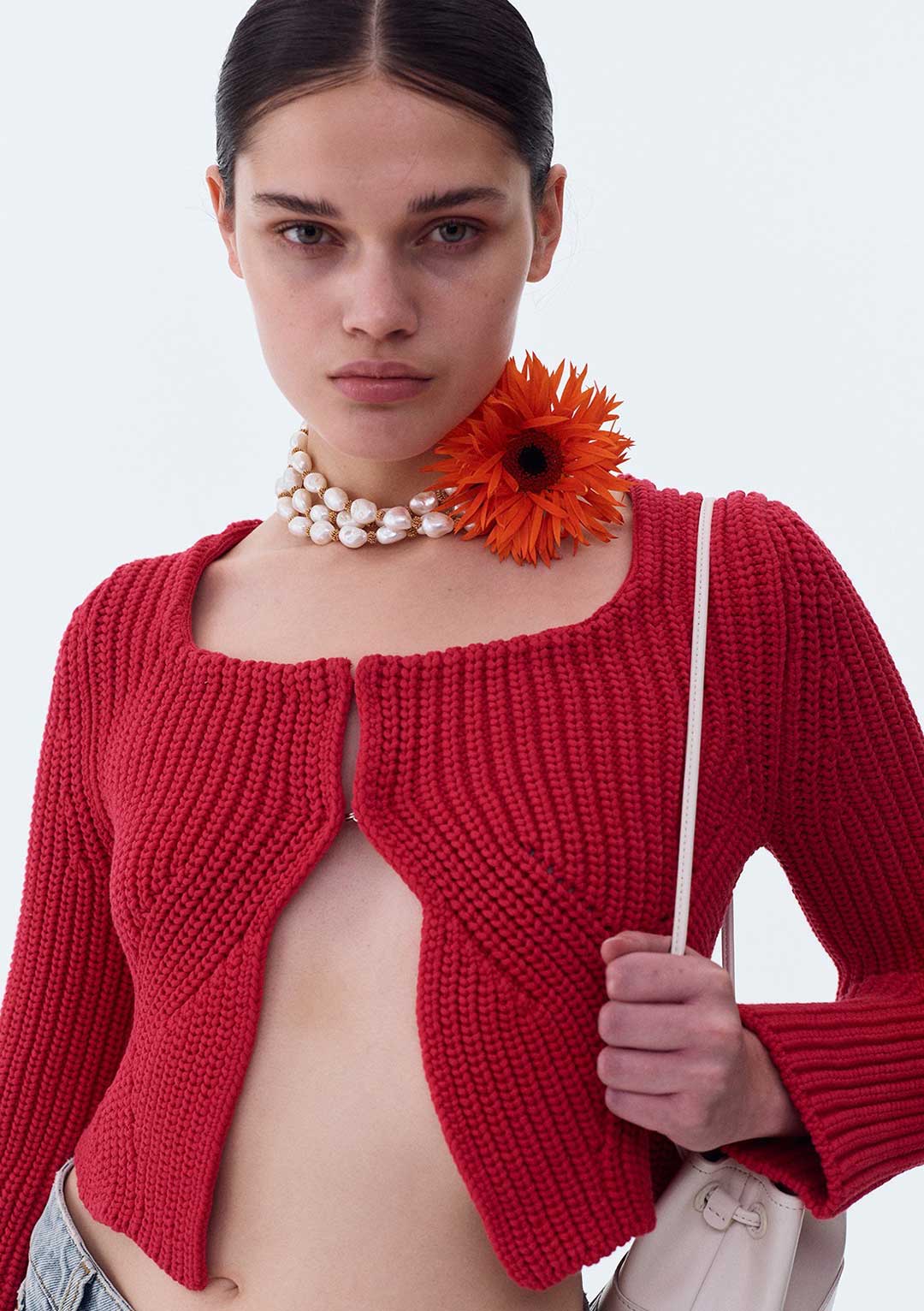 RECTO SCOOP NECK CHUNKY CARDIGAN