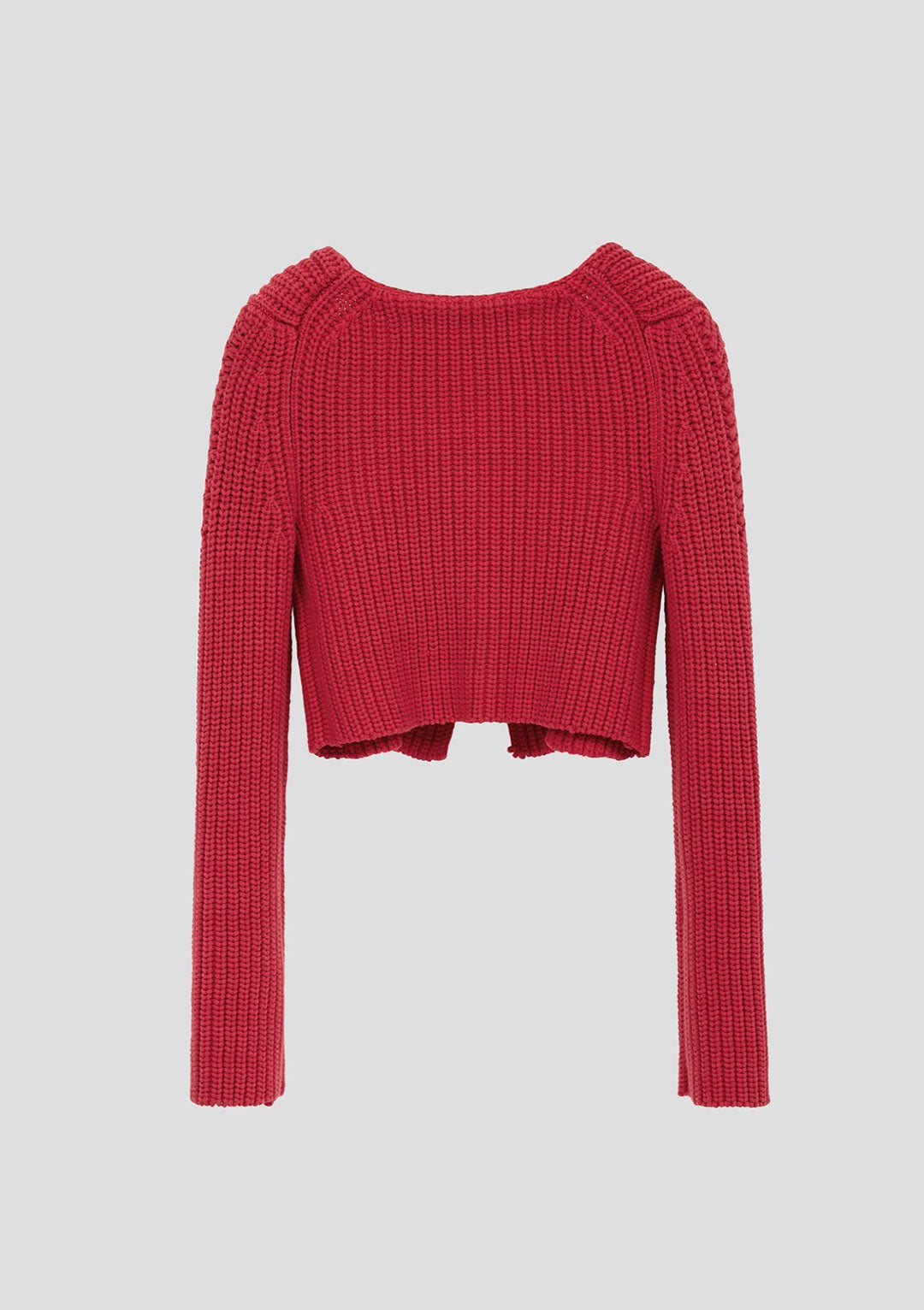 RECTO SCOOP NECK CHUNKY CARDIGAN