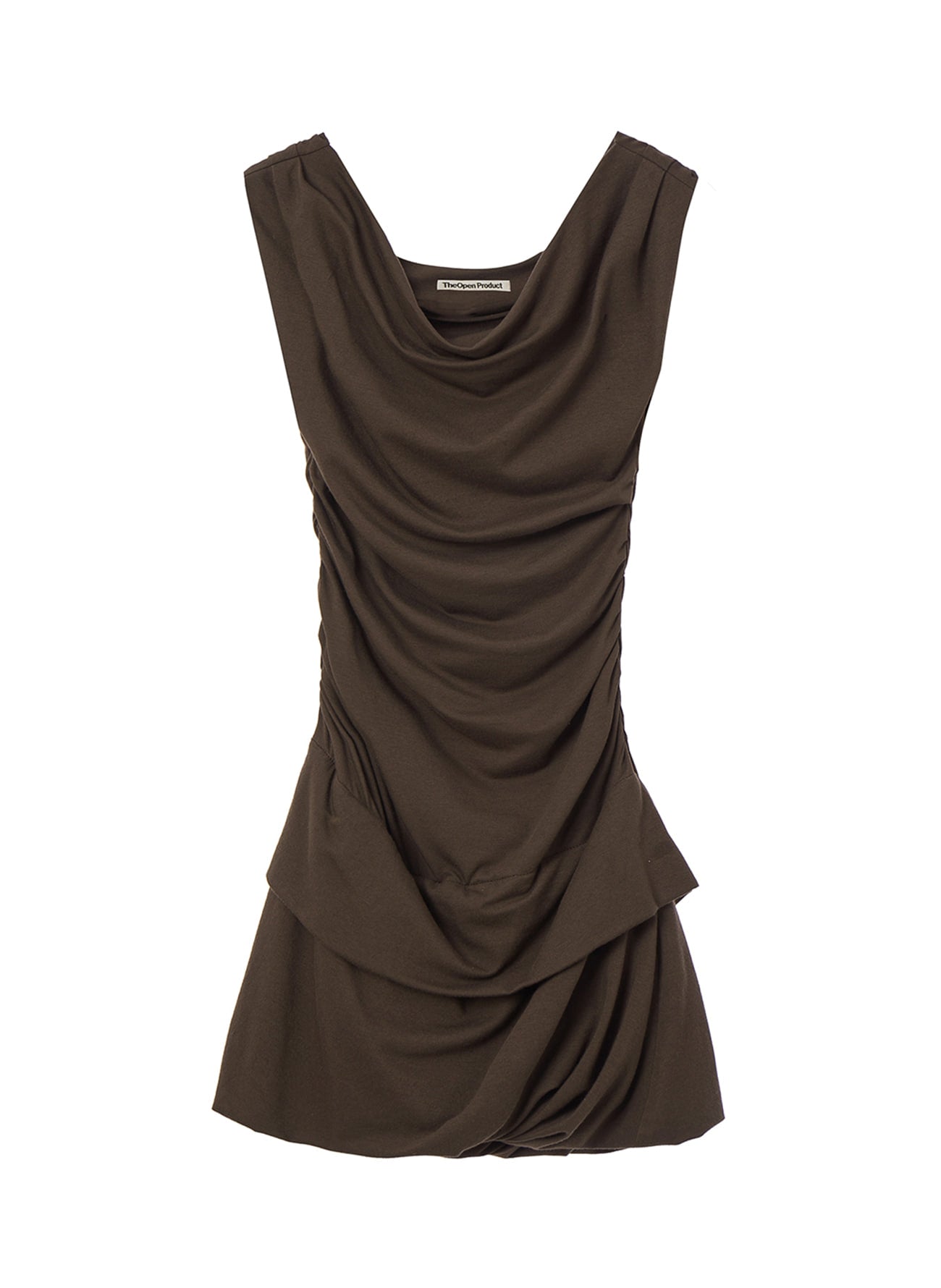 OPEN YY DRAPED MINI DRESS