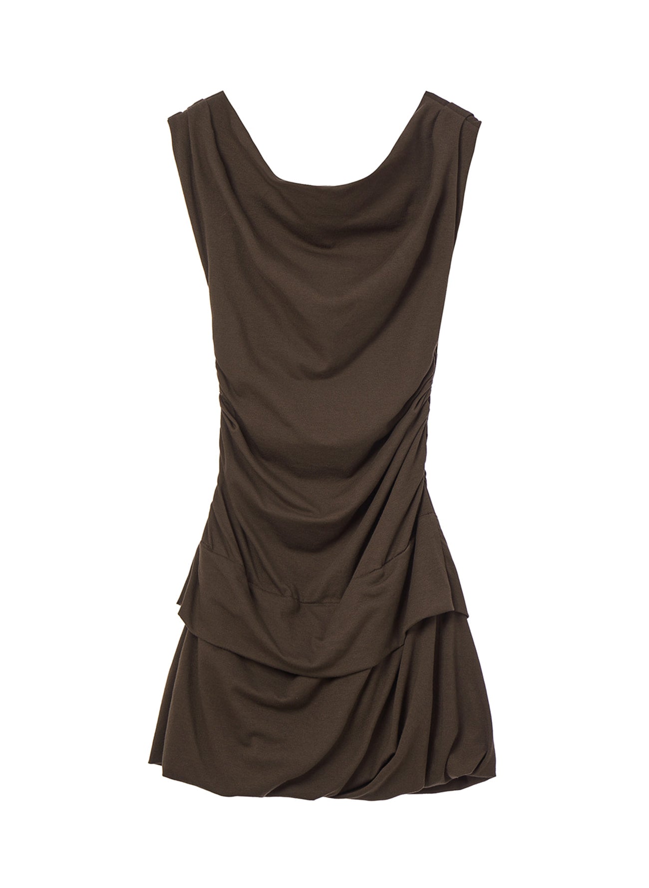 OPEN YY DRAPED MINI DRESS
