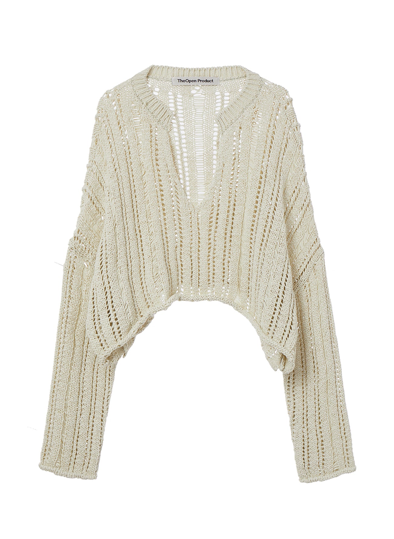 OPEN YY V-NECK OPEN SWEATER