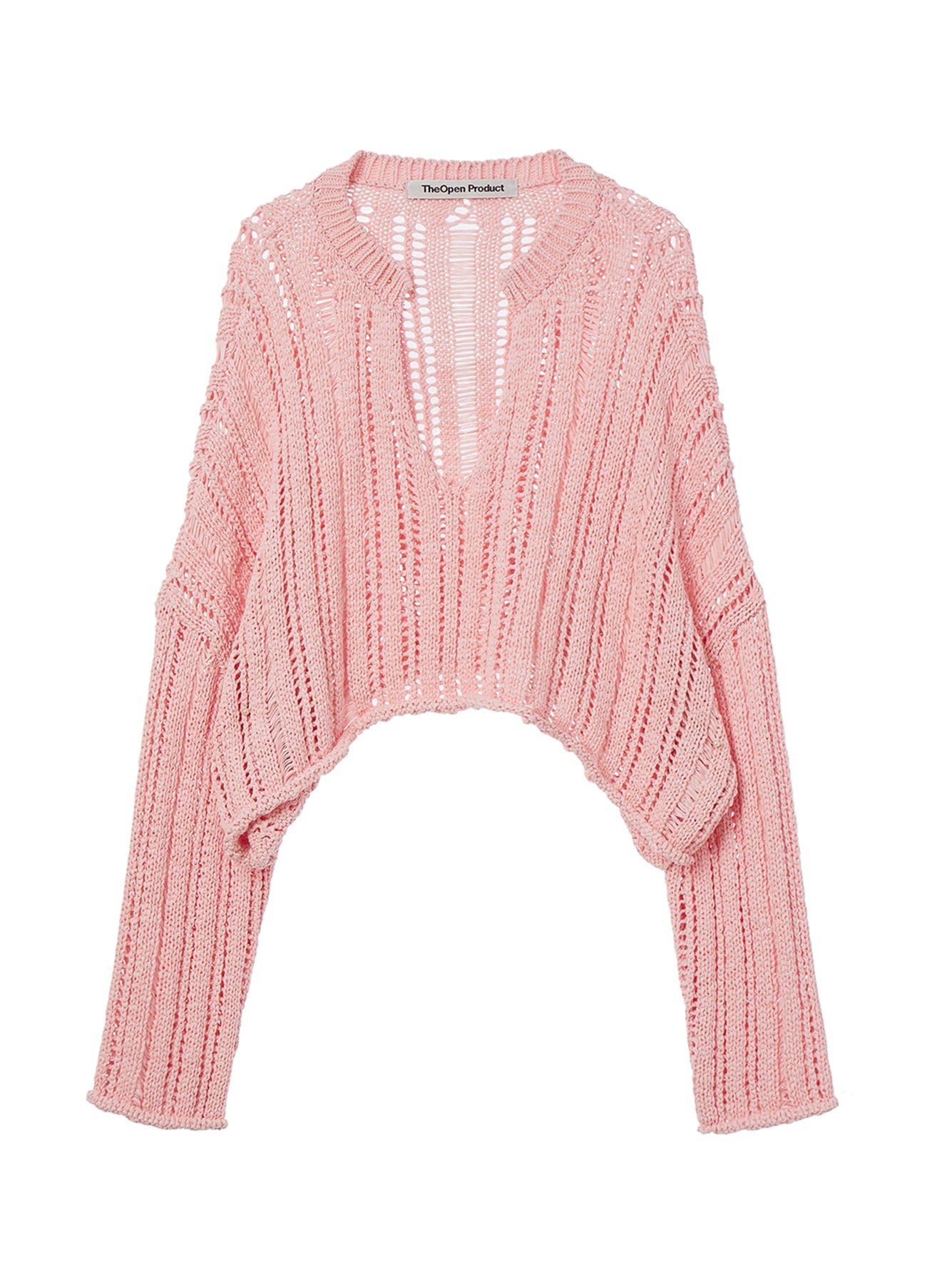 OPEN YY V-NECK OPEN SWEATER