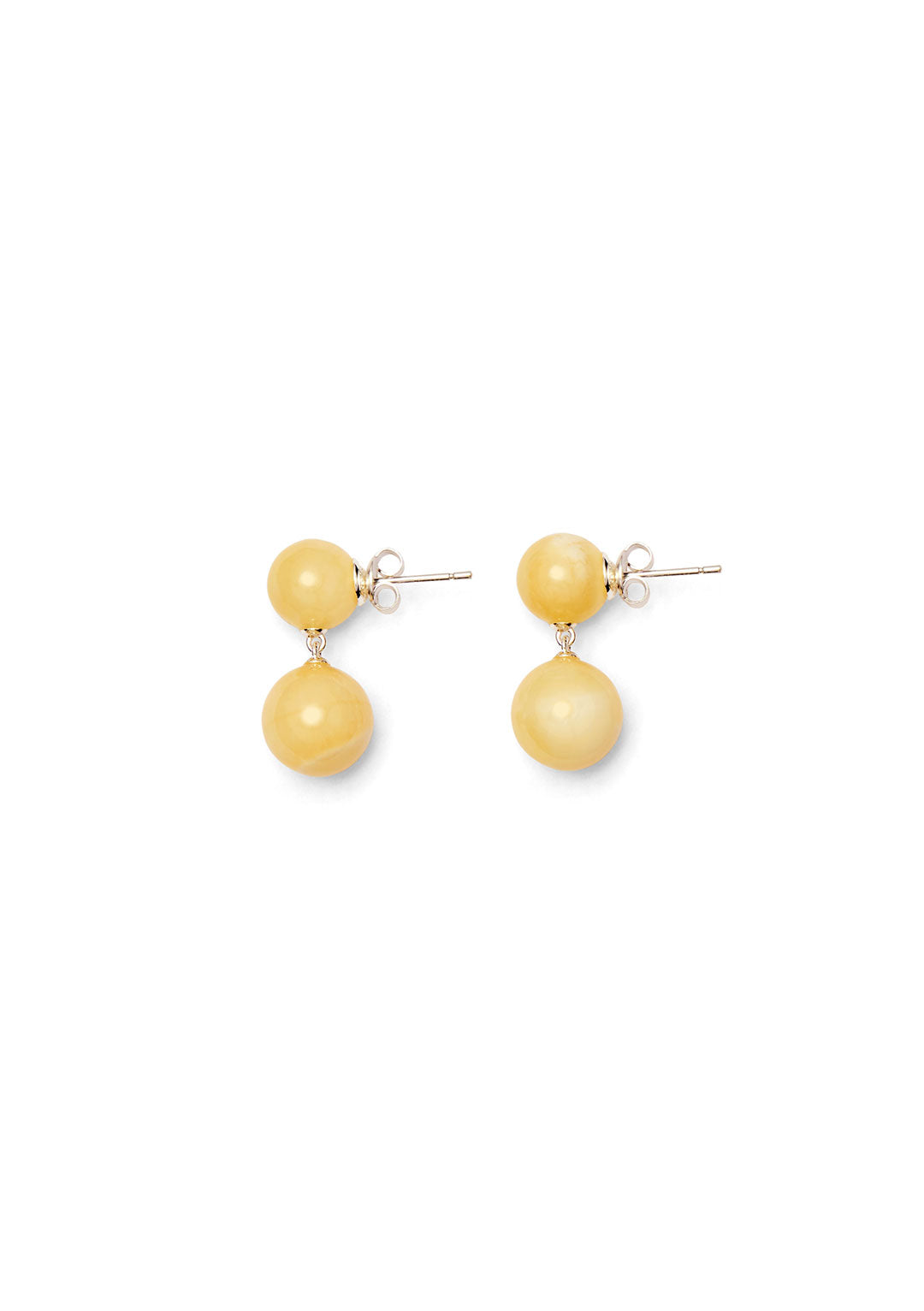 LIÉ STUDIO HANNAH EARRINGS BEIGE TOPAZ JADE