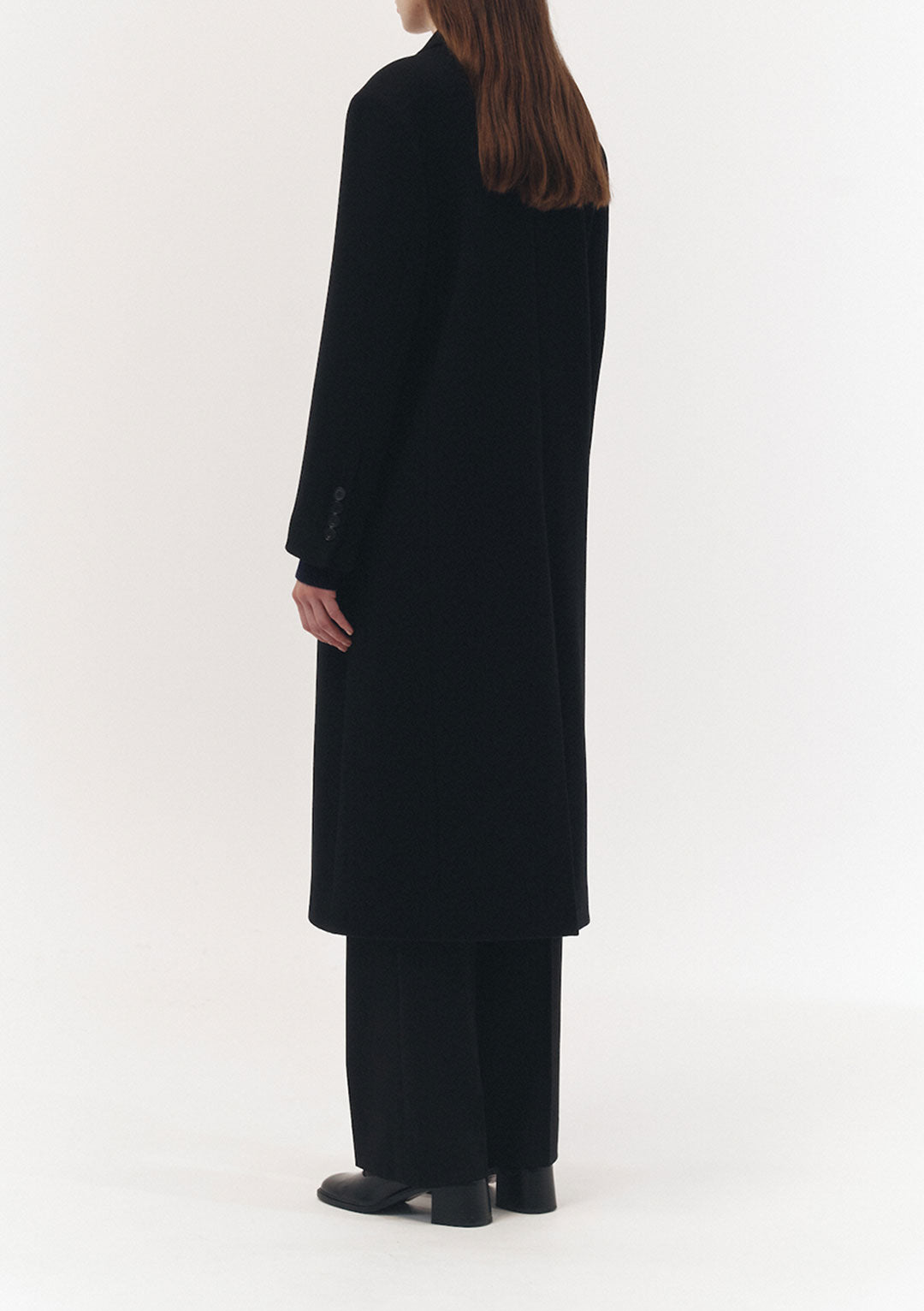 DUNST Unisex Tailored Double-Breasted Wool Coat
