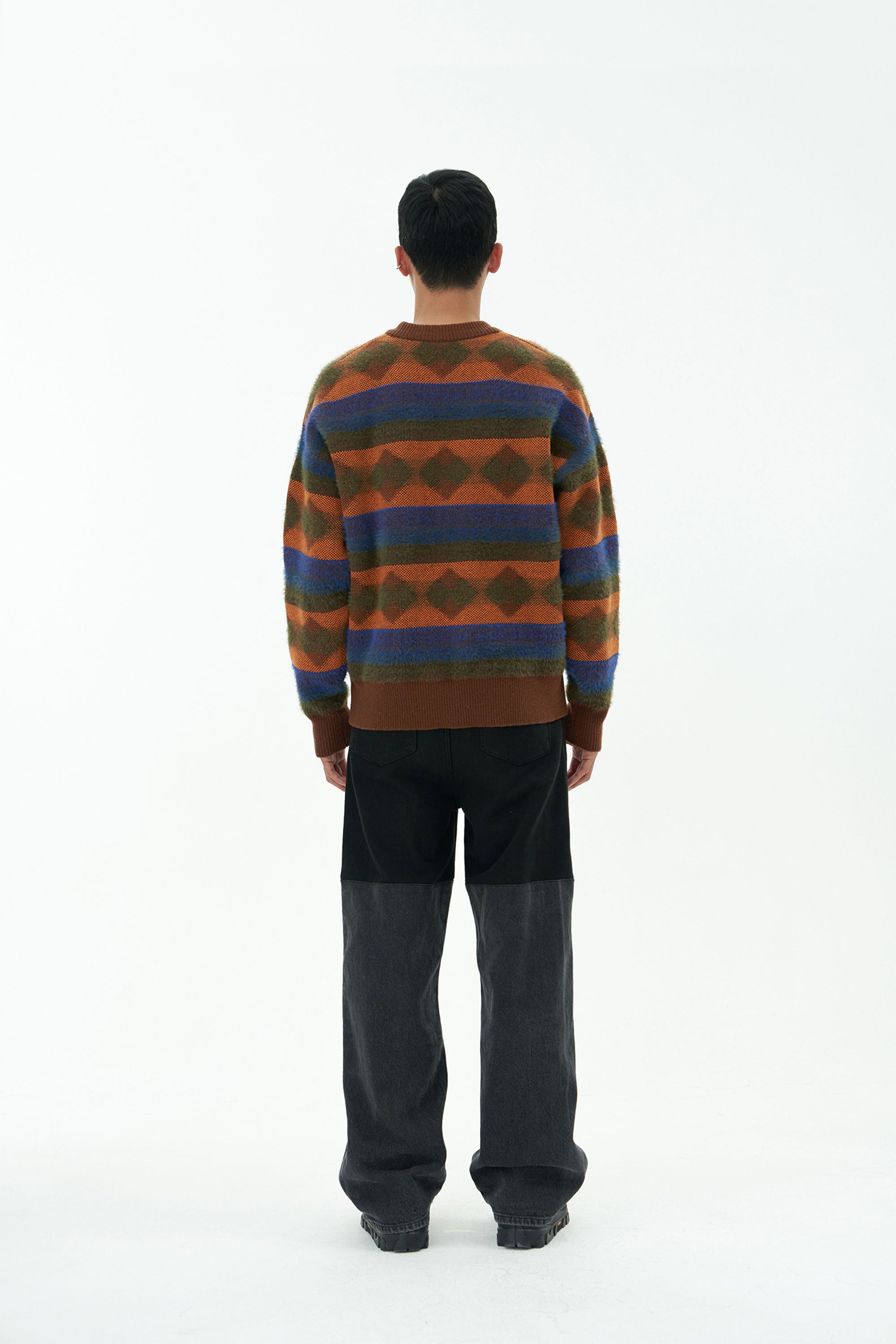 AMOMENTO JACQUARD KNIT PULLOVER