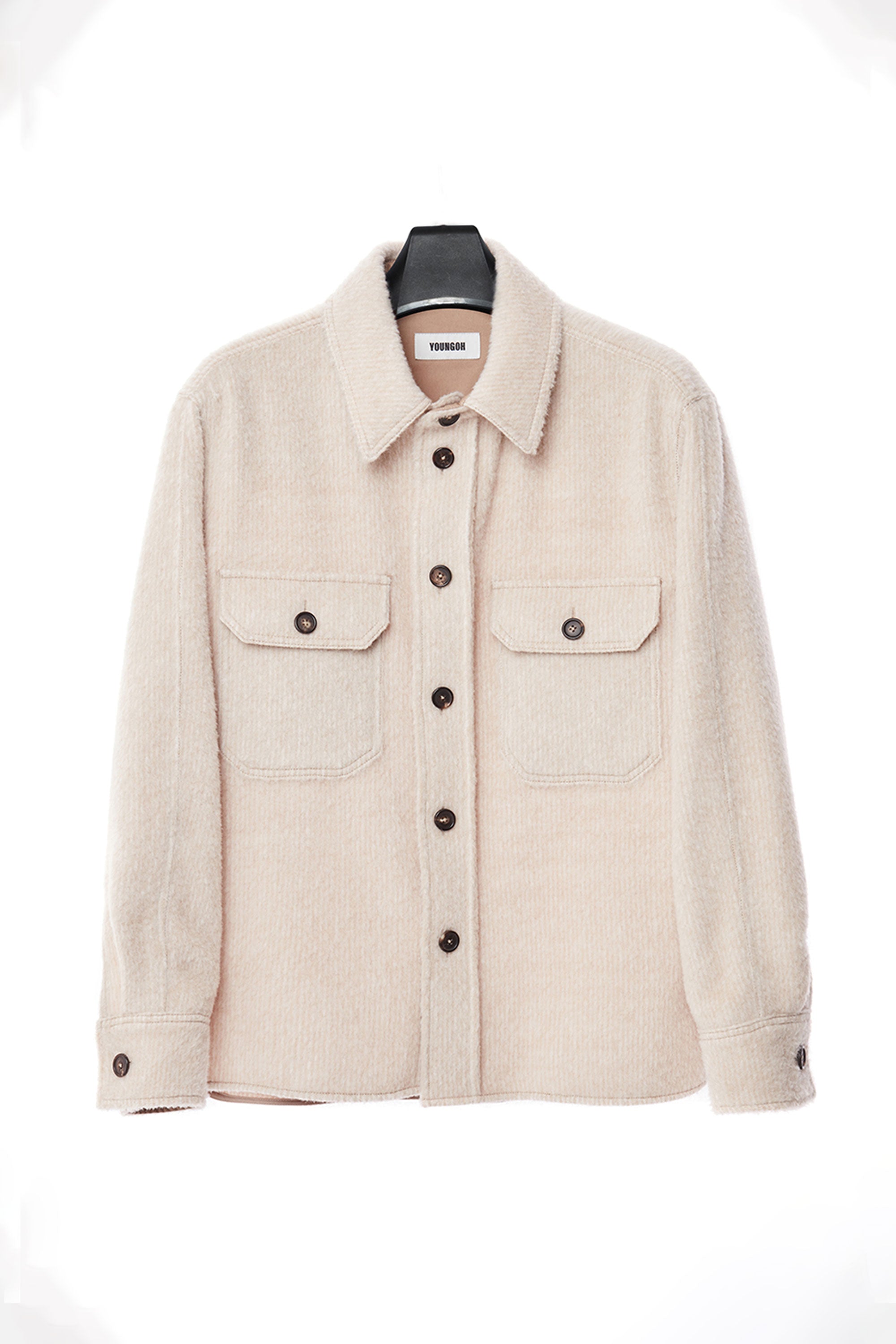 YOUNGOH STRIPE OVERSHIRT JACKET