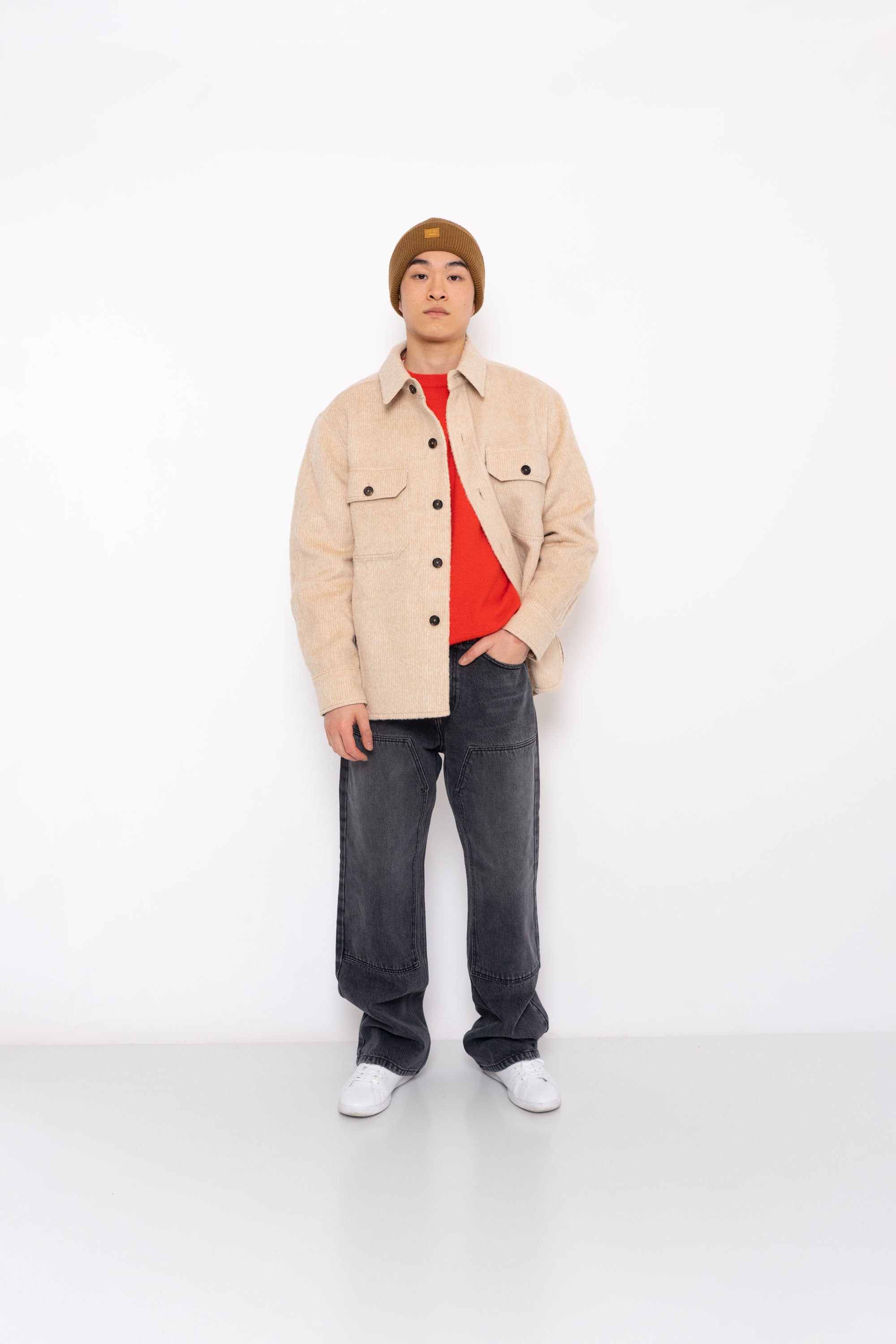YOUNGOH STRIPE OVERSHIRT JACKET