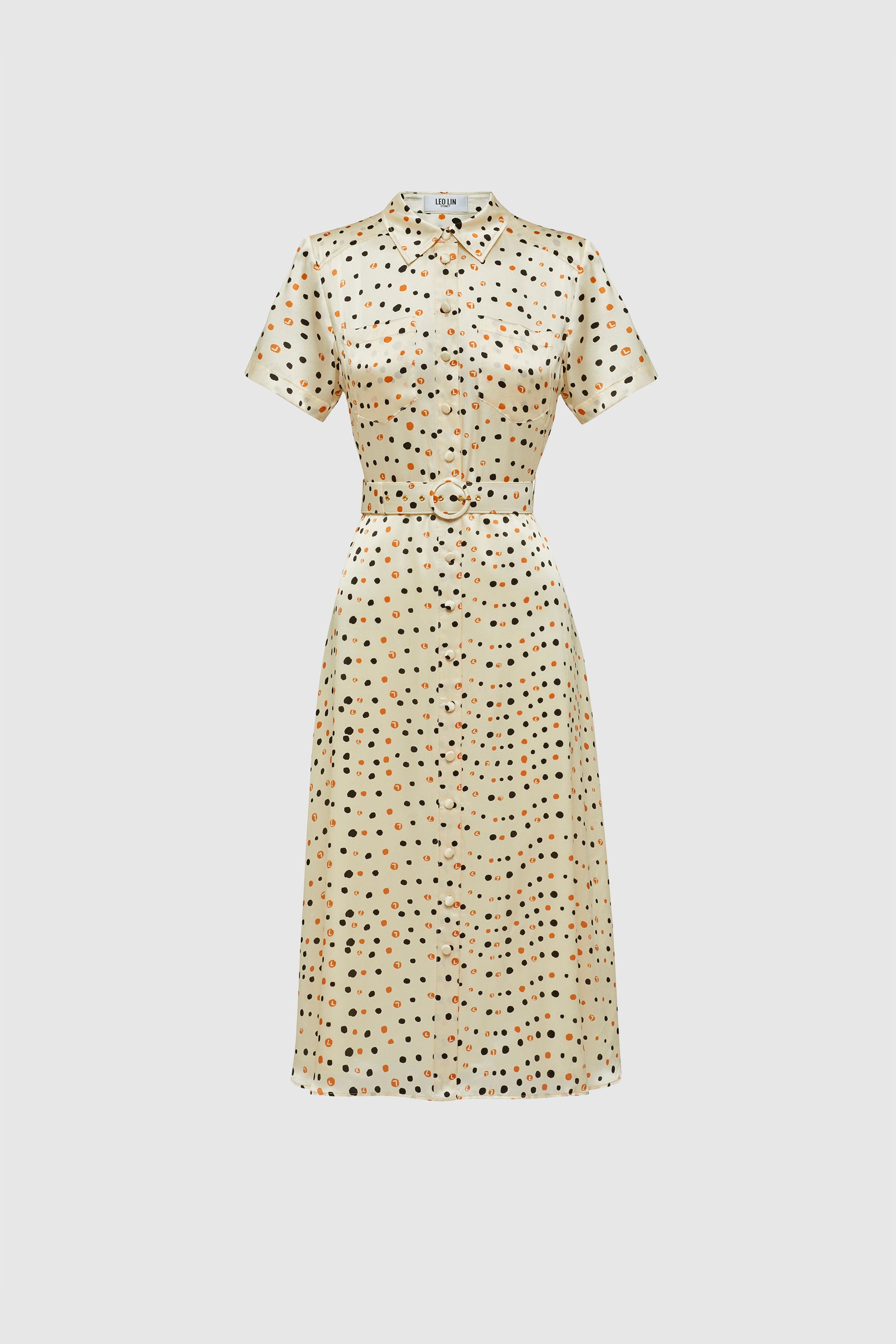LEO LIN Mosaica Silk Shirt Dress | Dress