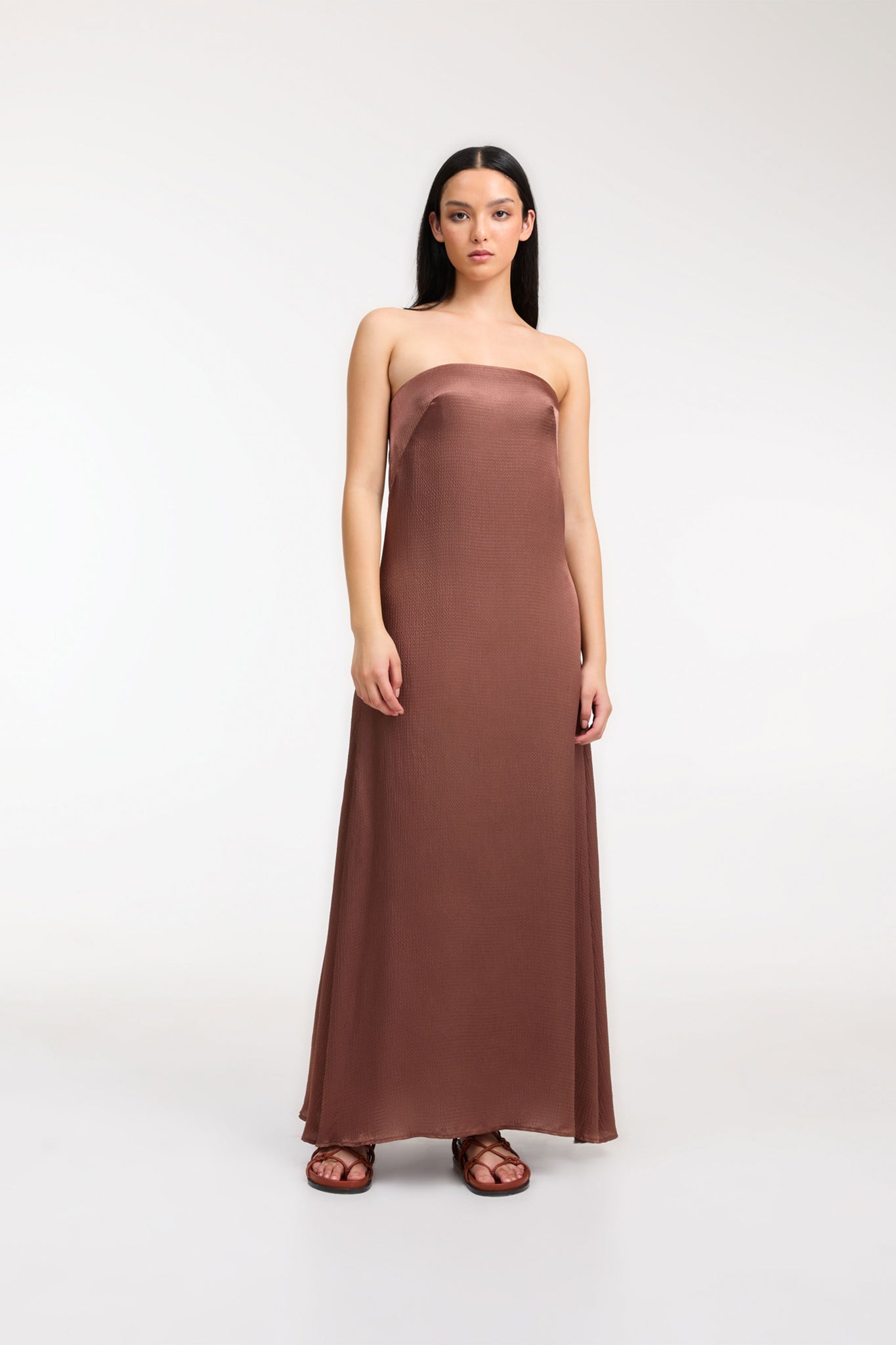 ROAME ARCH DRESS IN COCOA