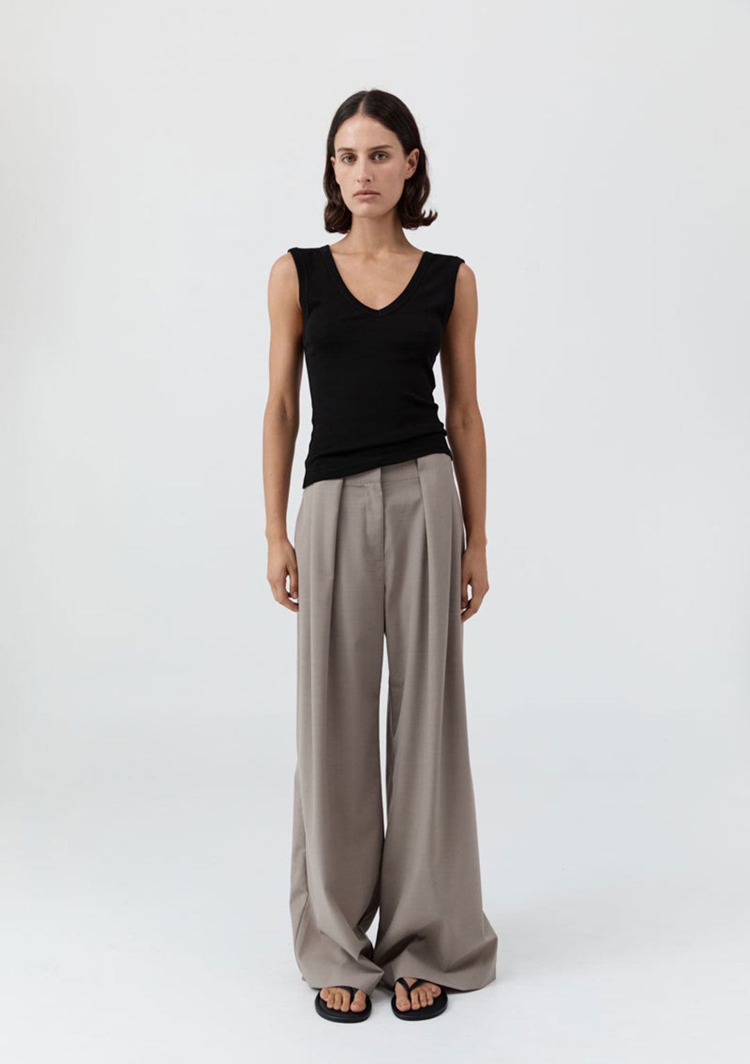 ST AGNI ORGANIC COTTON 90s Top Jet Black