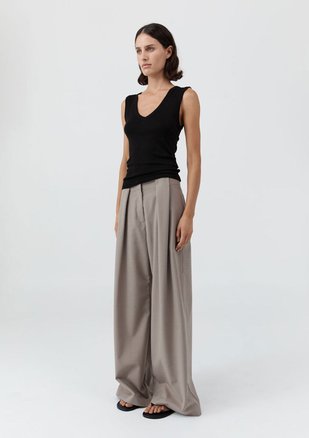 ST AGNI ORGANIC COTTON 90s Top Jet Black