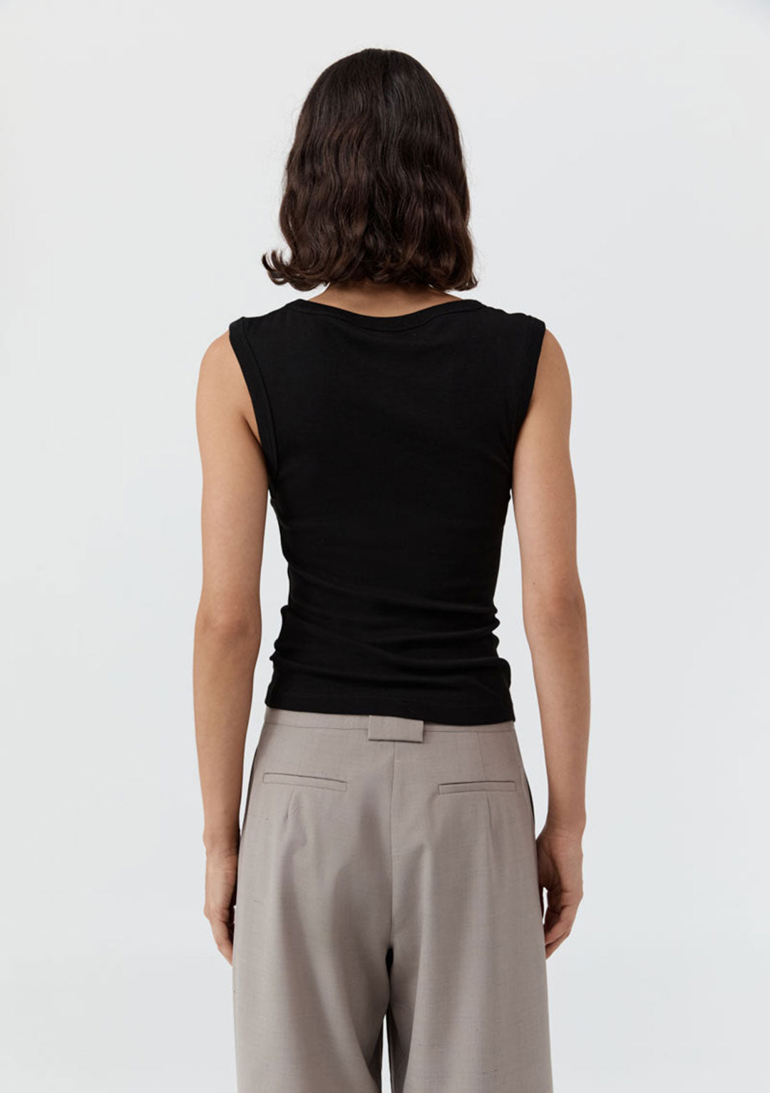 ST AGNI ORGANIC COTTON 90s Top Jet Black