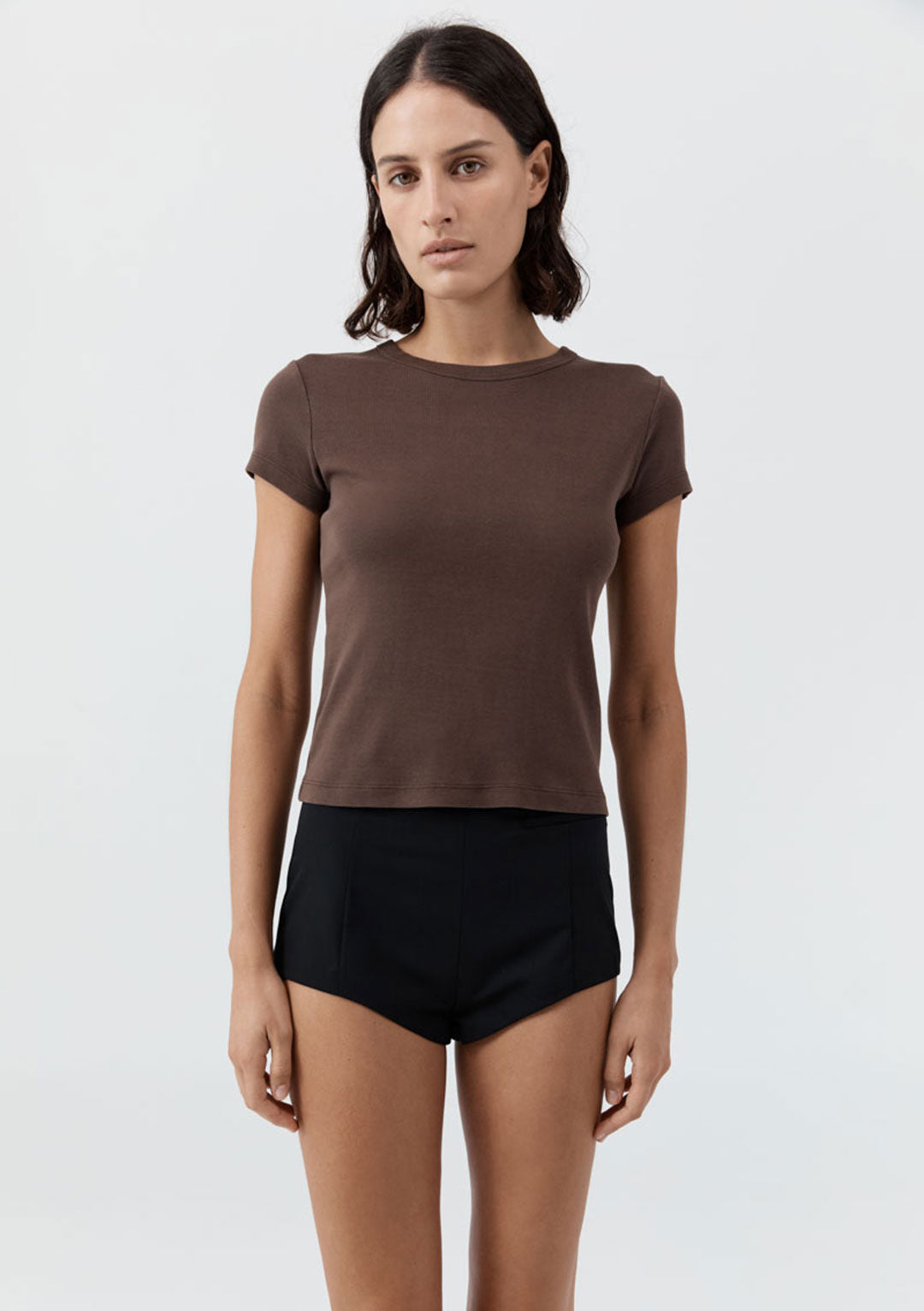 ST AGNI ORGANIC COTTON BABY TEE FUDGE