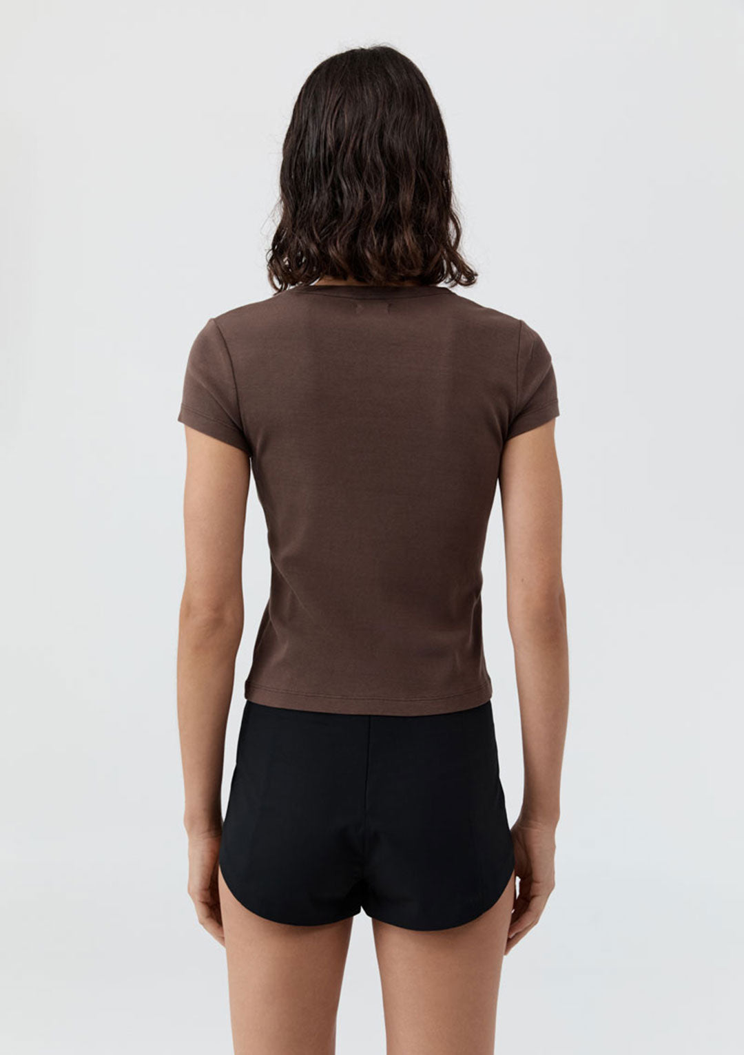 ST AGNI ORGANIC COTTON BABY TEE FUDGE