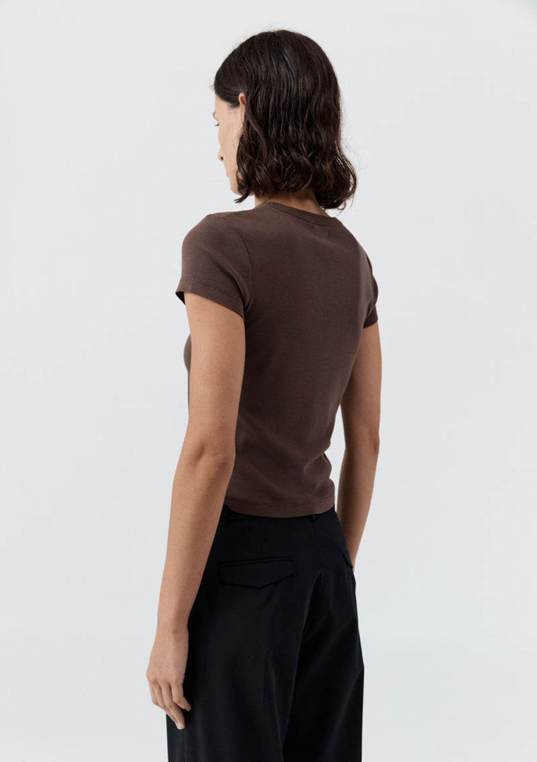 ST AGNI ORGANIC COTTON BABY TEE FUDGE