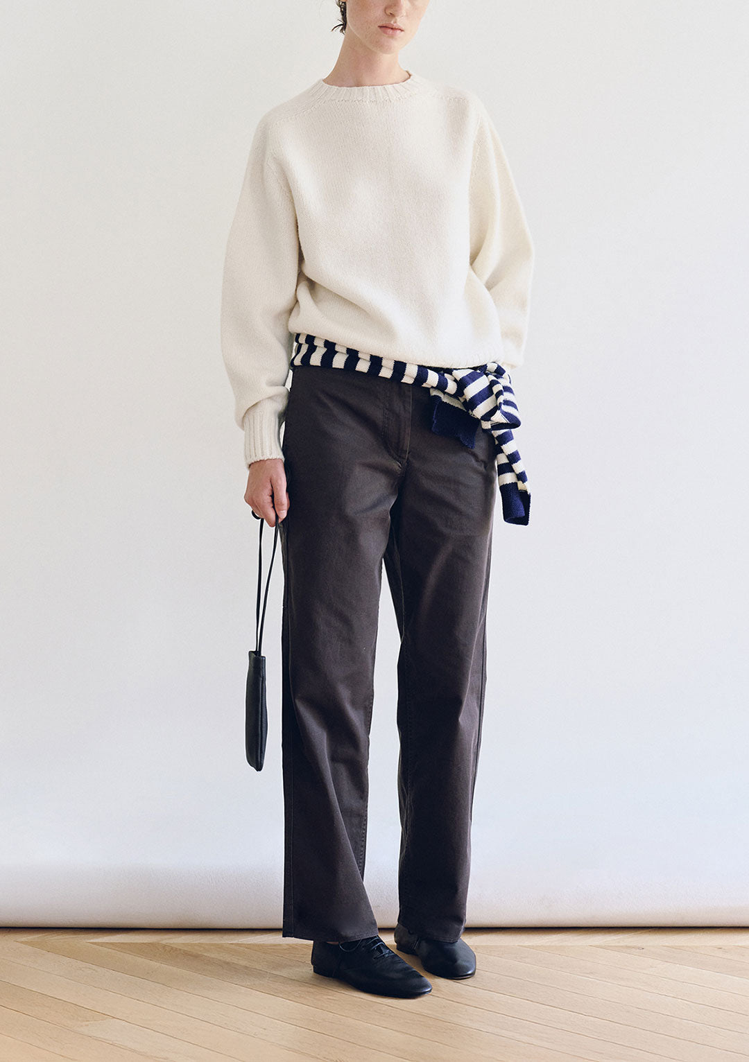 NOTHING WRITTEN BUNNY WOOL PULLOVER KNIT PURE IVORY