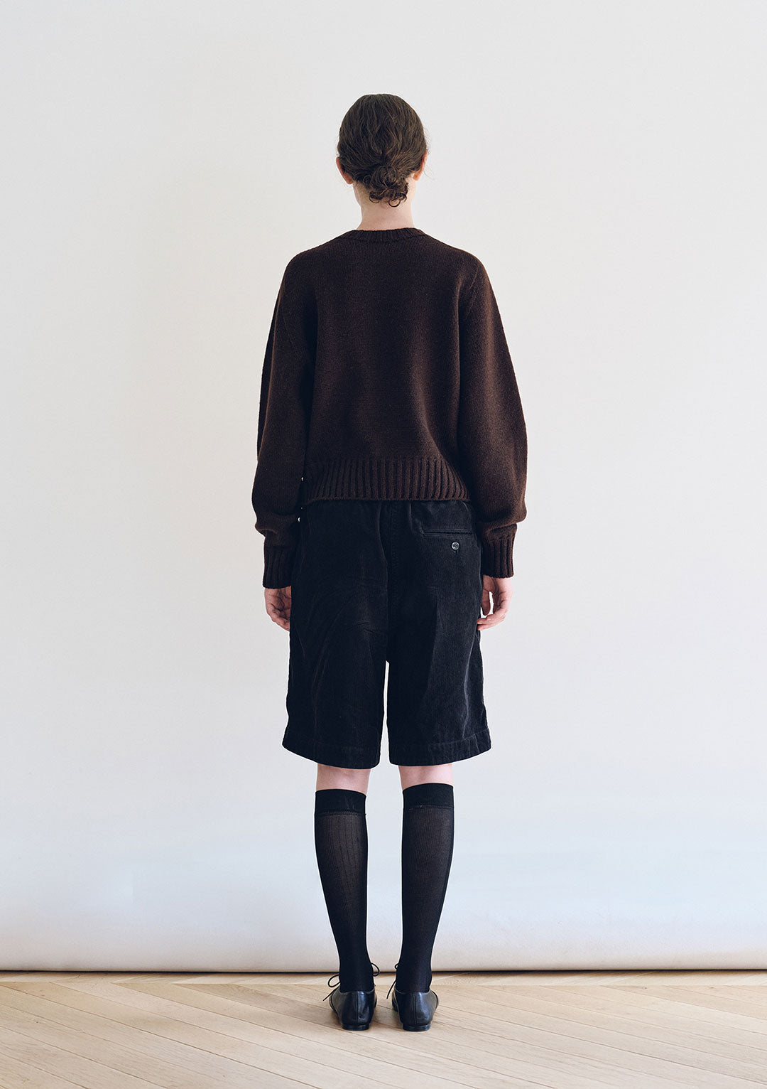 NOTHING WRITTEN BUNNY WOOL PULLOVER KNIT DARK BROWN