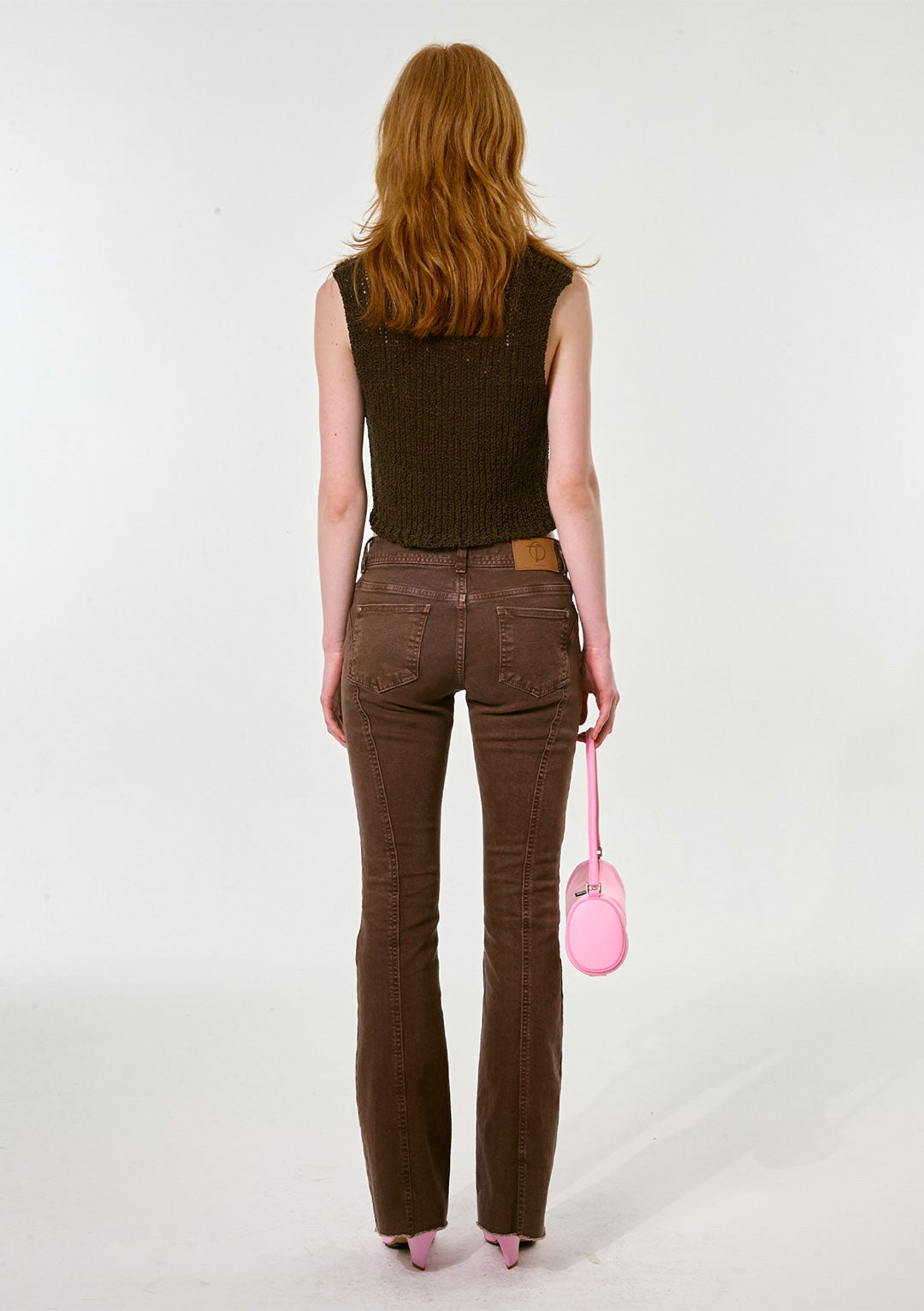openyy【OPEN Yy】 CHUNKY KNIT VEST : BROWN THEOPEN PRODUCT V-Neck Knit Vest | Knitwear | OEUVR – OEUVR