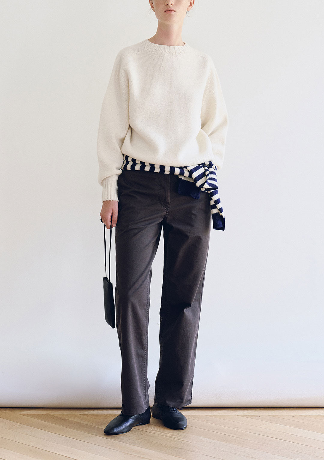 NOTHING WRITTEN BUNNY WOOL PULLOVER KNIT PURE IVORY