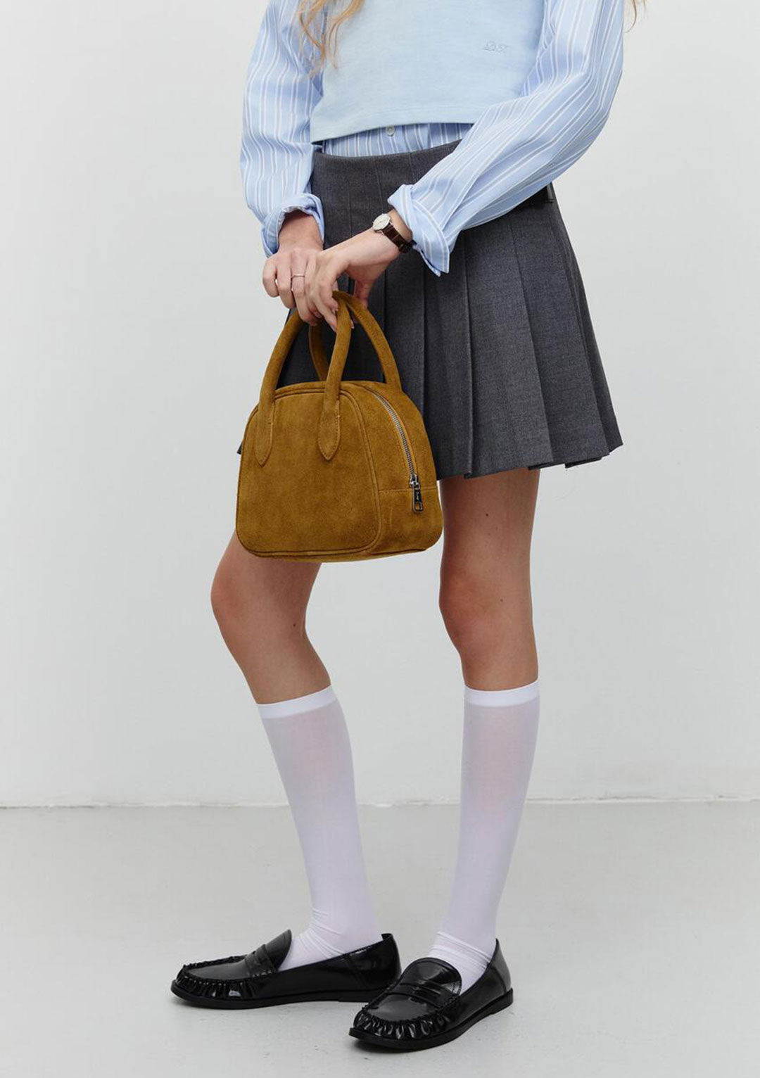 DUNST Suede Boston Tote Bag (PRE-ORDER)