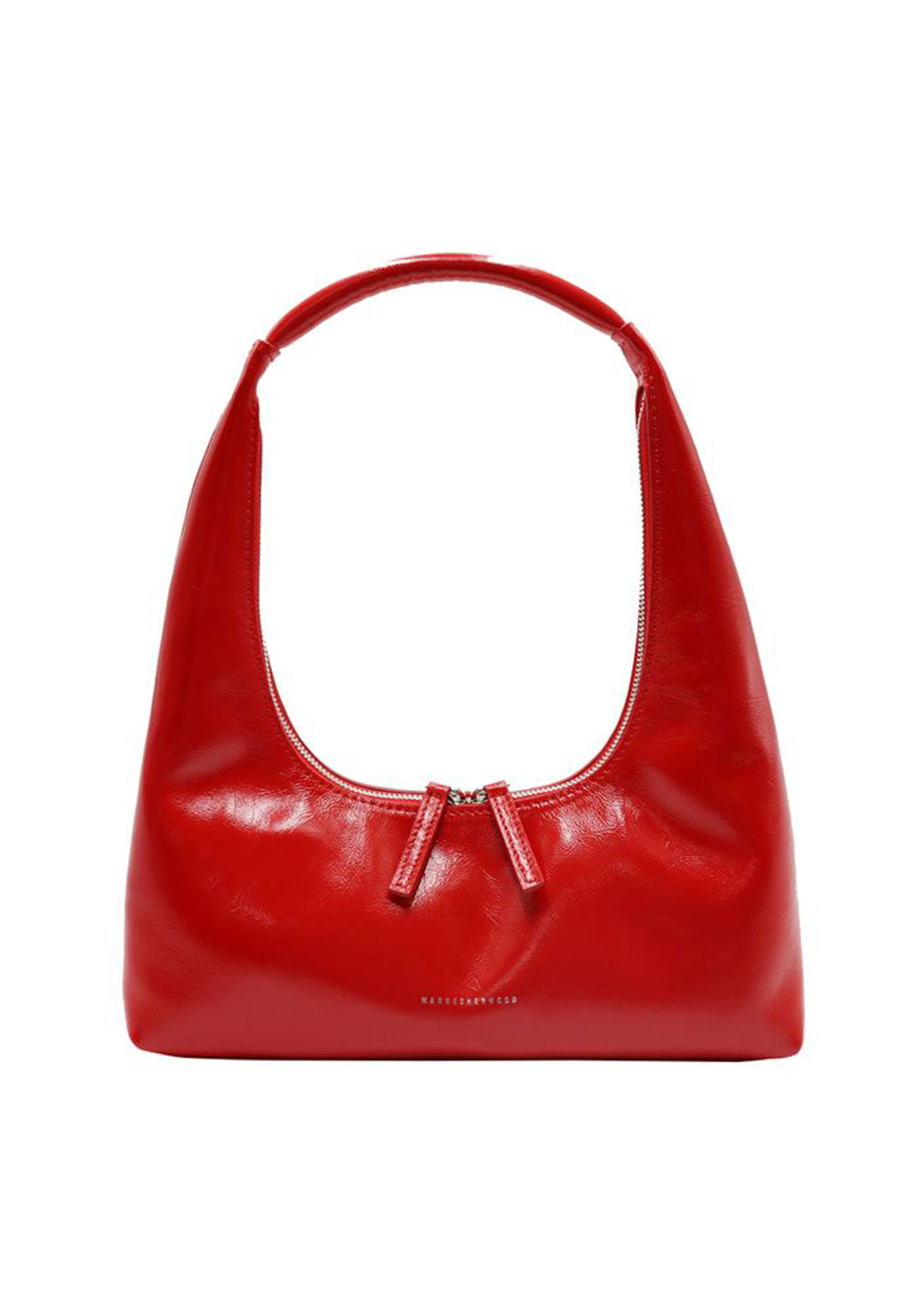 MARGESHERWOOD HOBO SHOULDER APPLE RED CRINKLE