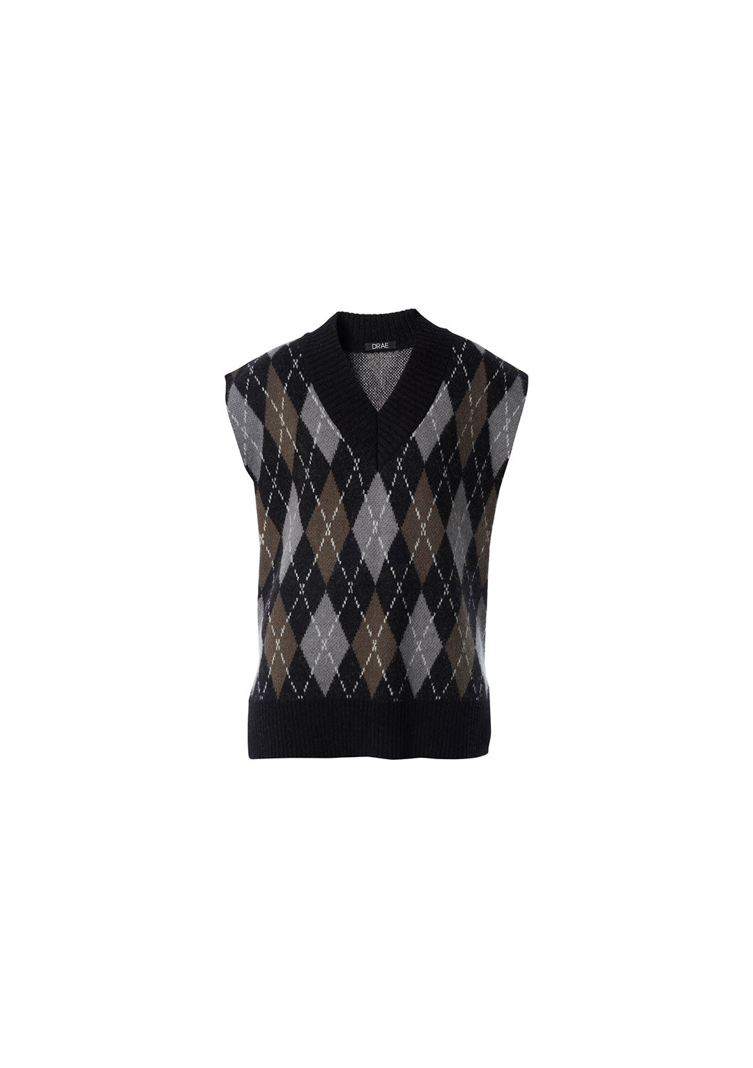 DRAE ARGYLE KNIT VEST