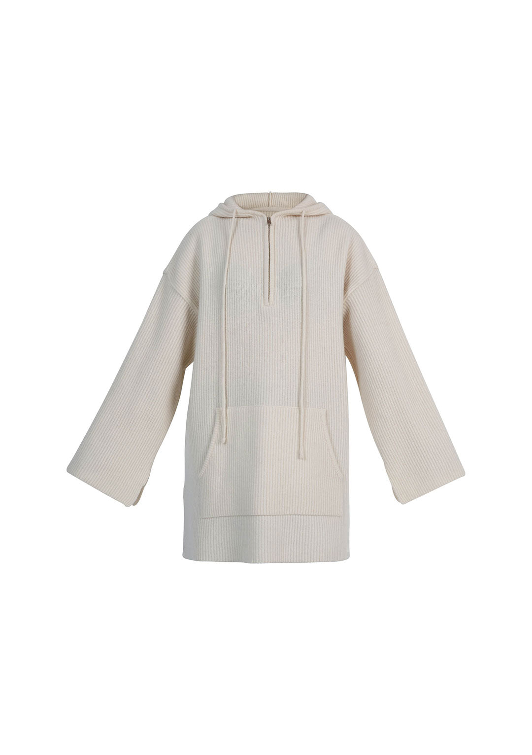DRAE WHITE HOODED KNIT