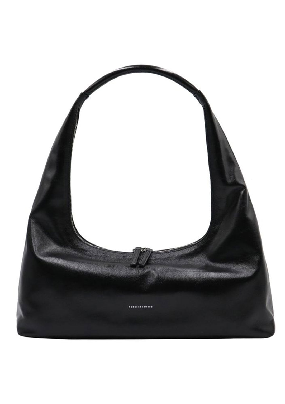 MARGESHERWOOD HOBO LARGE BLACK GLOSSY PLAIN