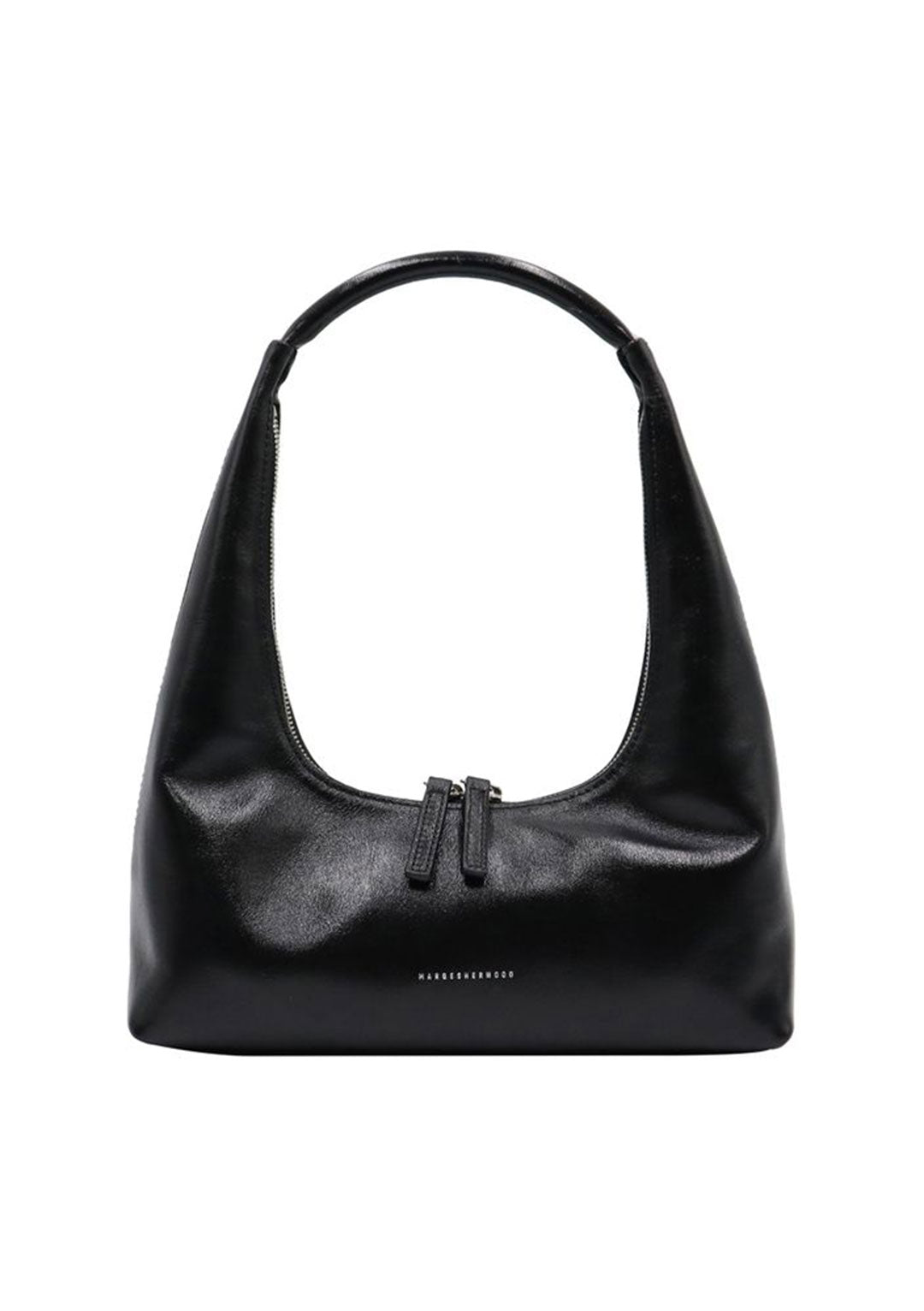 MARGESHERWOOD HOBO SHOULDER BLACK GLOSSY PLAIN