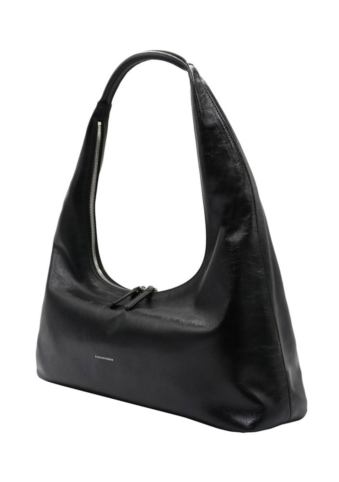 MARGESHERWOOD HOBO LARGE BLACK GLOSSY PLAIN