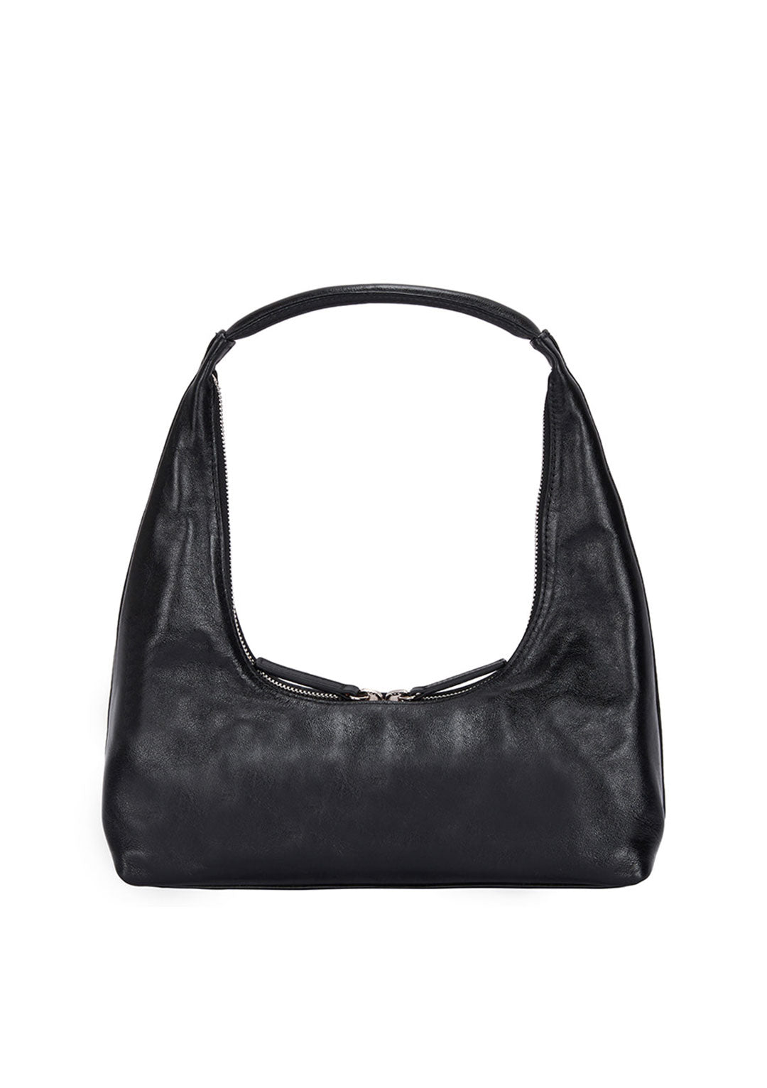 MARGESHERWOOD HOBO SHOULDER BLACK GLOSSY PLAIN