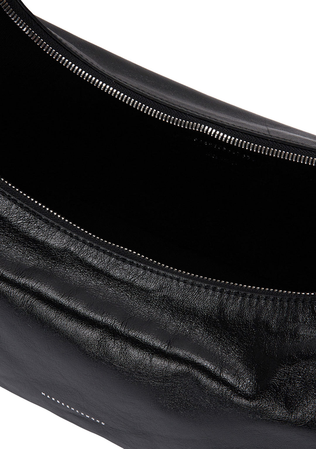 MARGESHERWOOD HOBO SHOULDER BLACK GLOSSY PLAIN