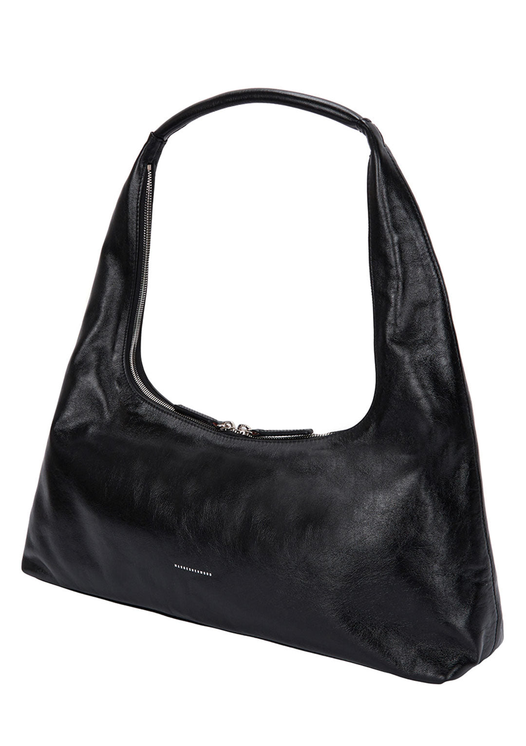 MARGESHERWOOD HOBO LARGE BLACK GLOSSY PLAIN