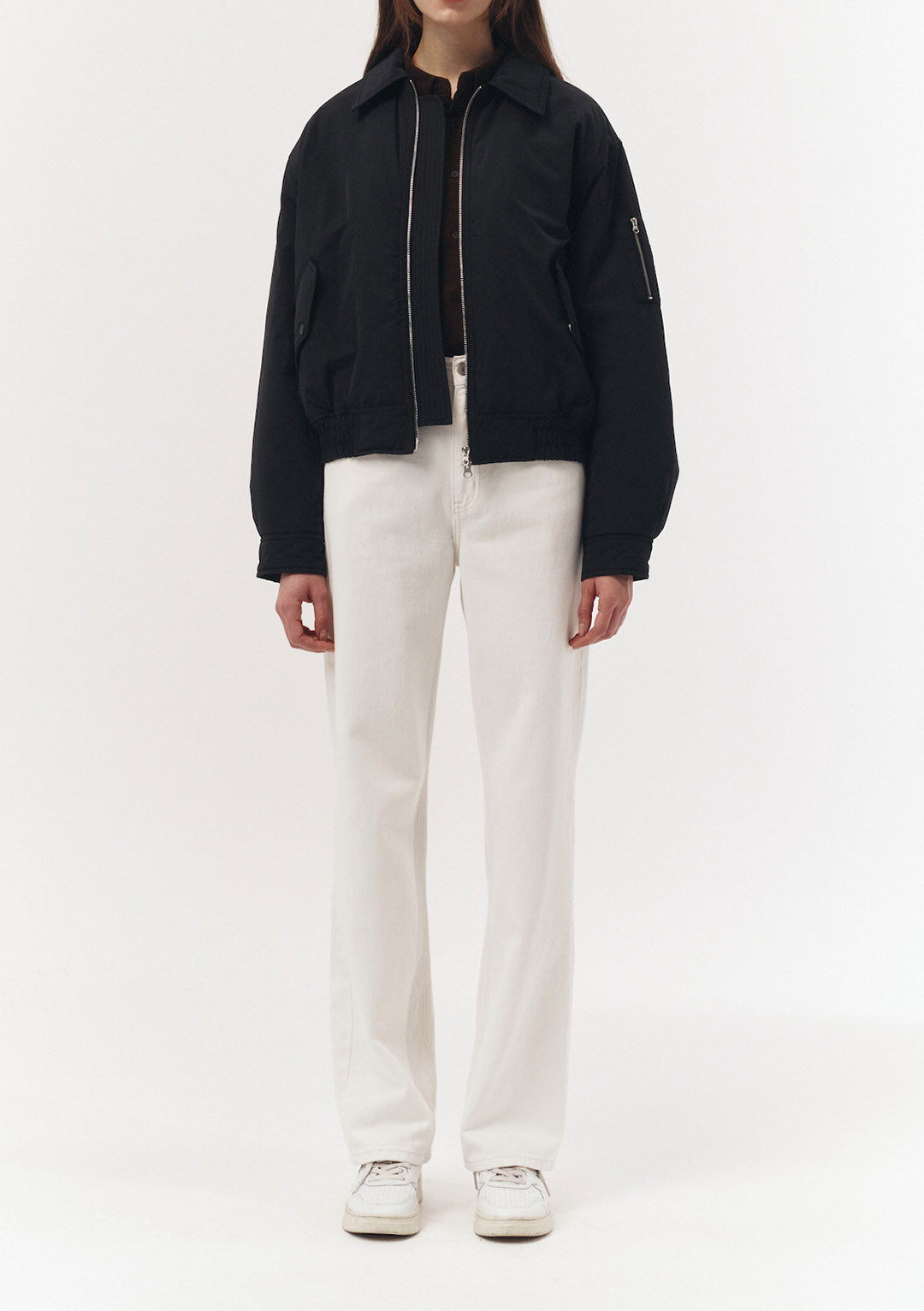 AMOMENTO Classic Collared Bomber Jacket | Outwear | OEUVR – OEUVR