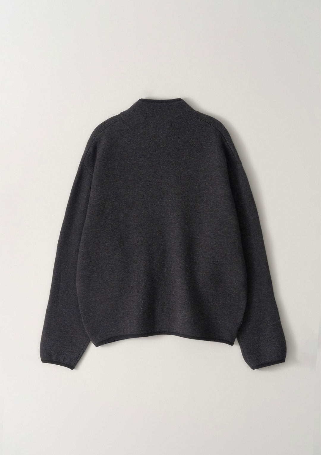 NOTHING WRITTEN DICKY ZIP-UP JUMPER CHARCOAL