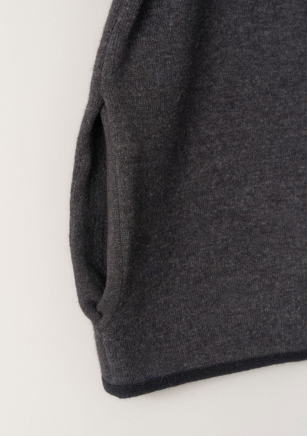 NOTHING WRITTEN DICKY ZIP-UP JUMPER CHARCOAL