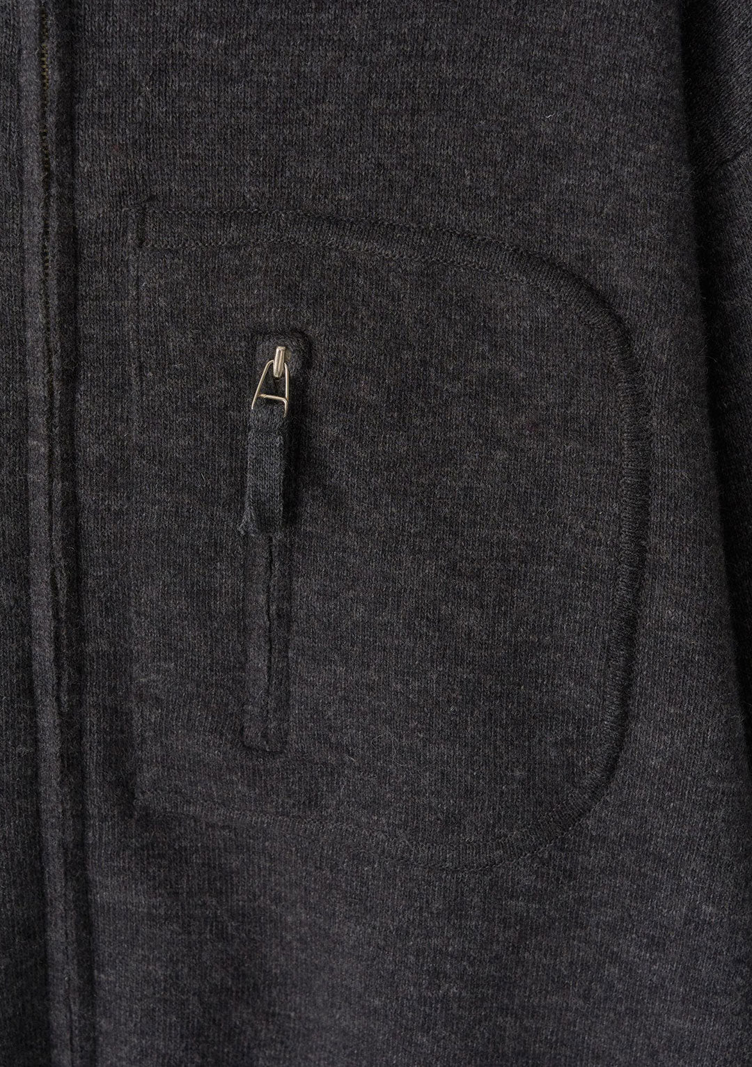 NOTHING WRITTEN DICKY ZIP-UP JUMPER CHARCOAL