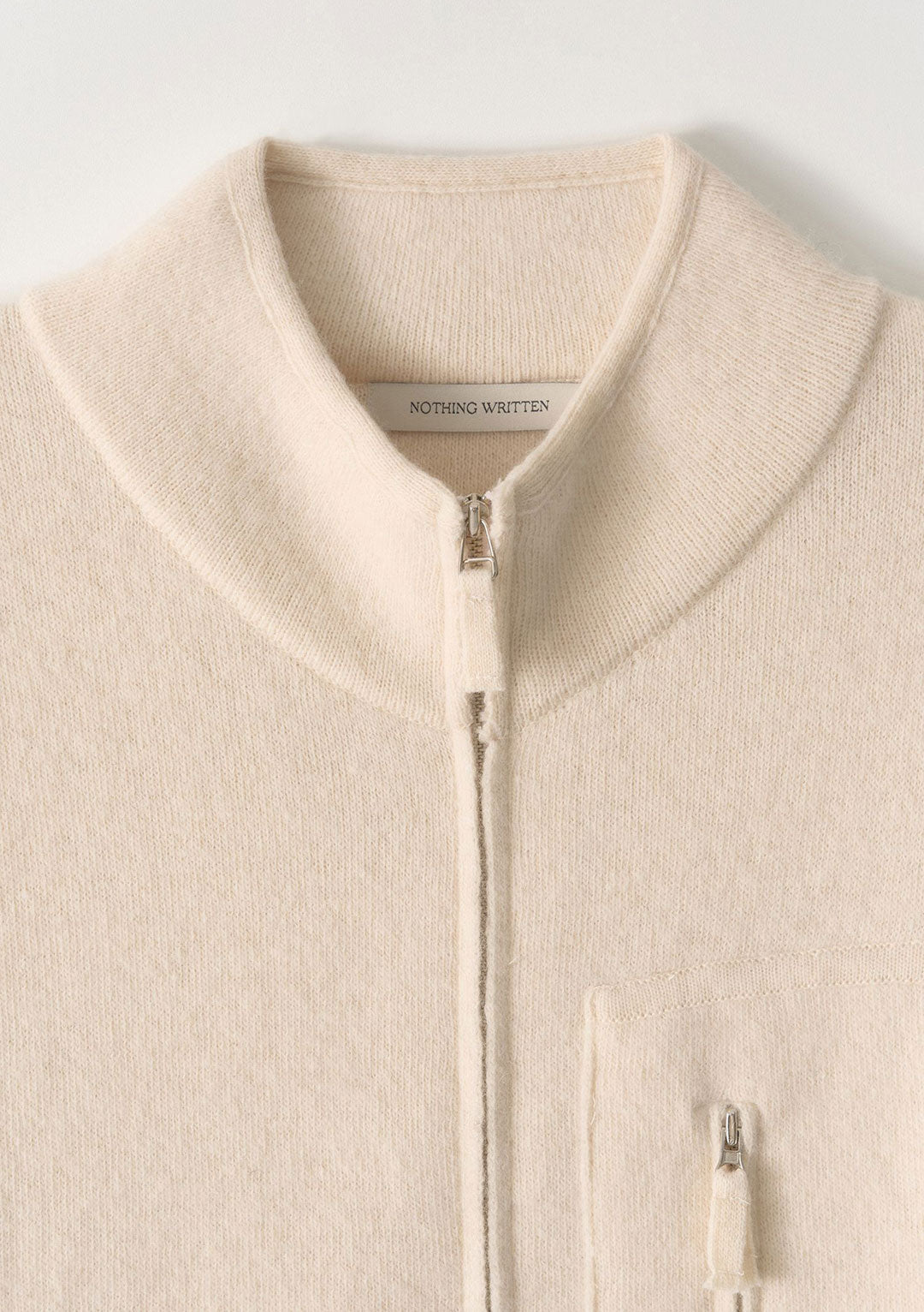 NOTHING WRITTEN DICKY ZIP-UP JUMPER IVORY