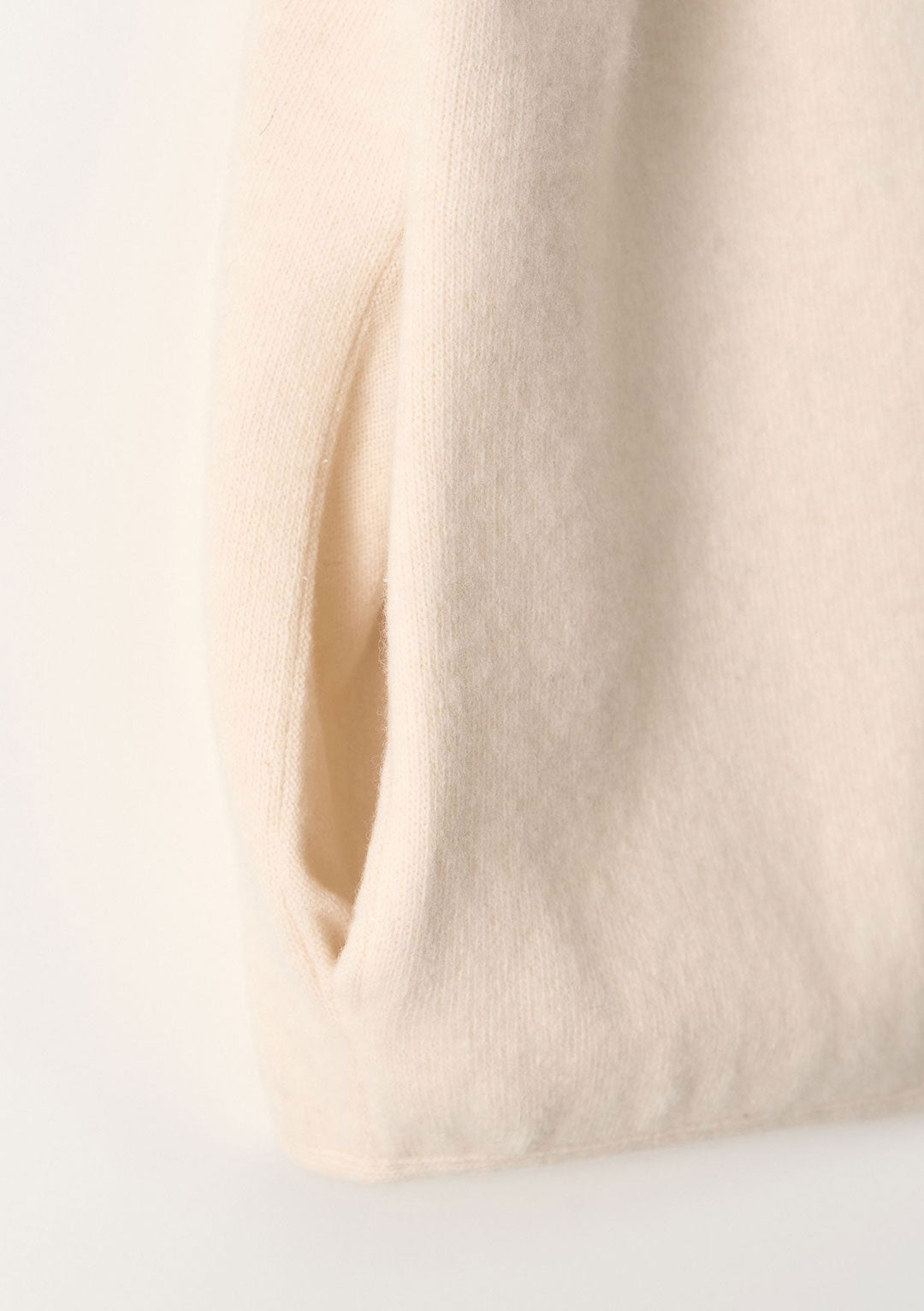 NOTHING WRITTEN DICKY ZIP-UP JUMPER IVORY