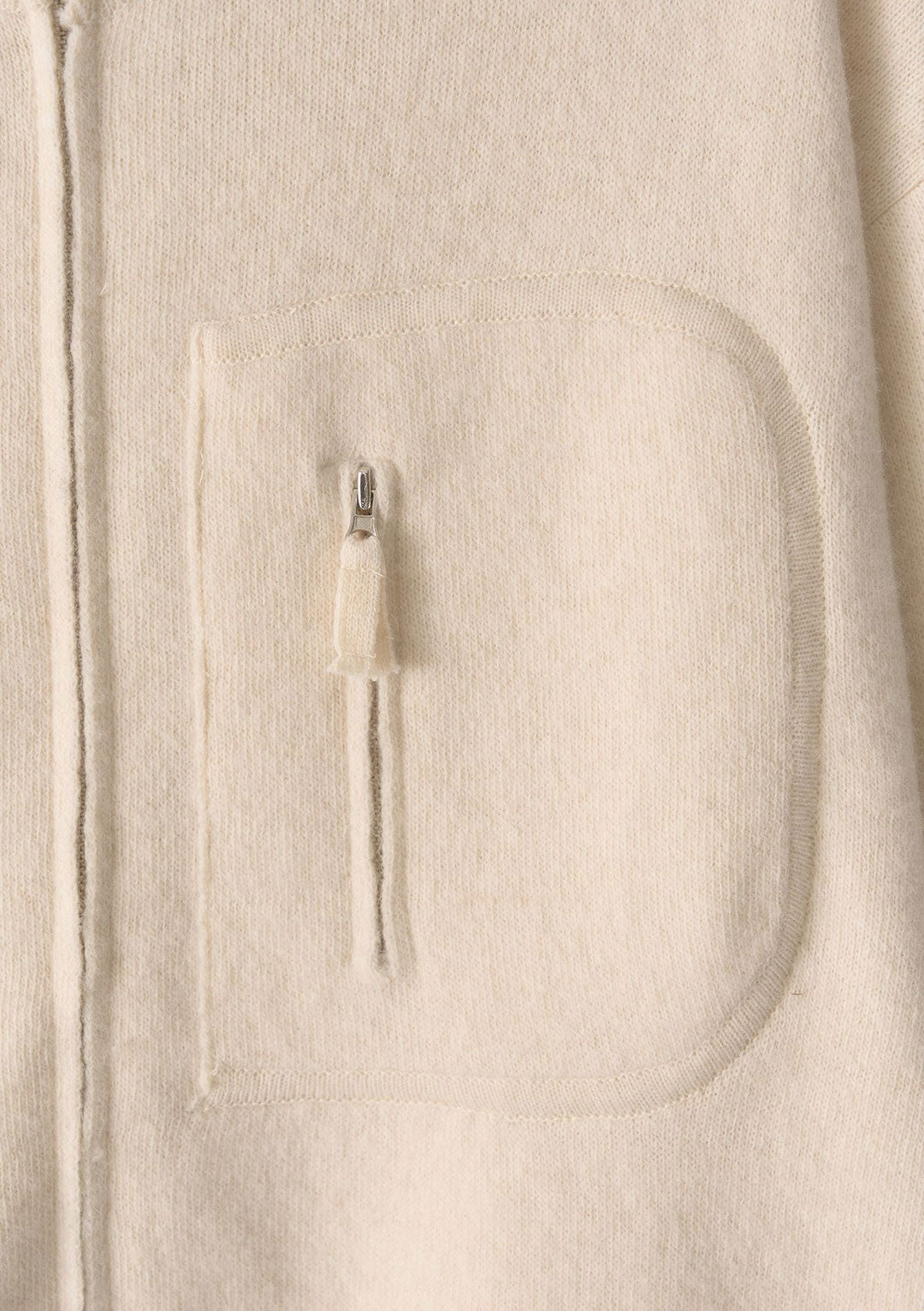NOTHING WRITTEN DICKY ZIP-UP JUMPER IVORY