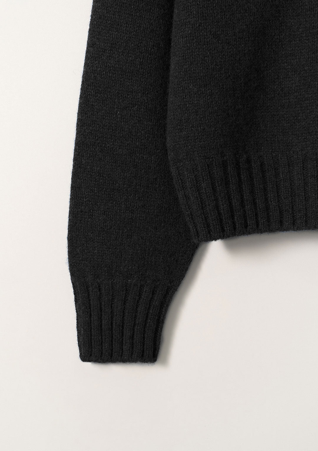 NOTHING WRITTEN BUNNY WOOL PULLOVER KNIT BLACK