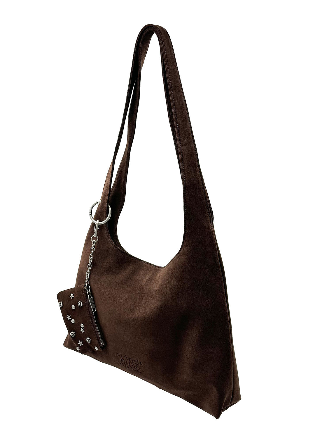 MARGESHERWOOD HALTER HOBO LARGE CHOCO BROWN SUEDE