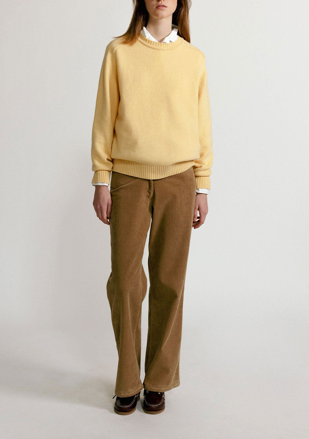NOTHING WRITTEN JUDE ROUND PULLOVER YELLOW