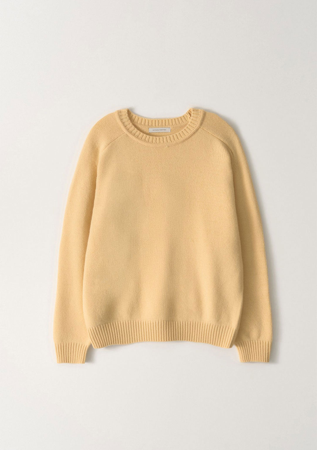 NOTHING WRITTEN JUDE ROUND PULLOVER YELLOW