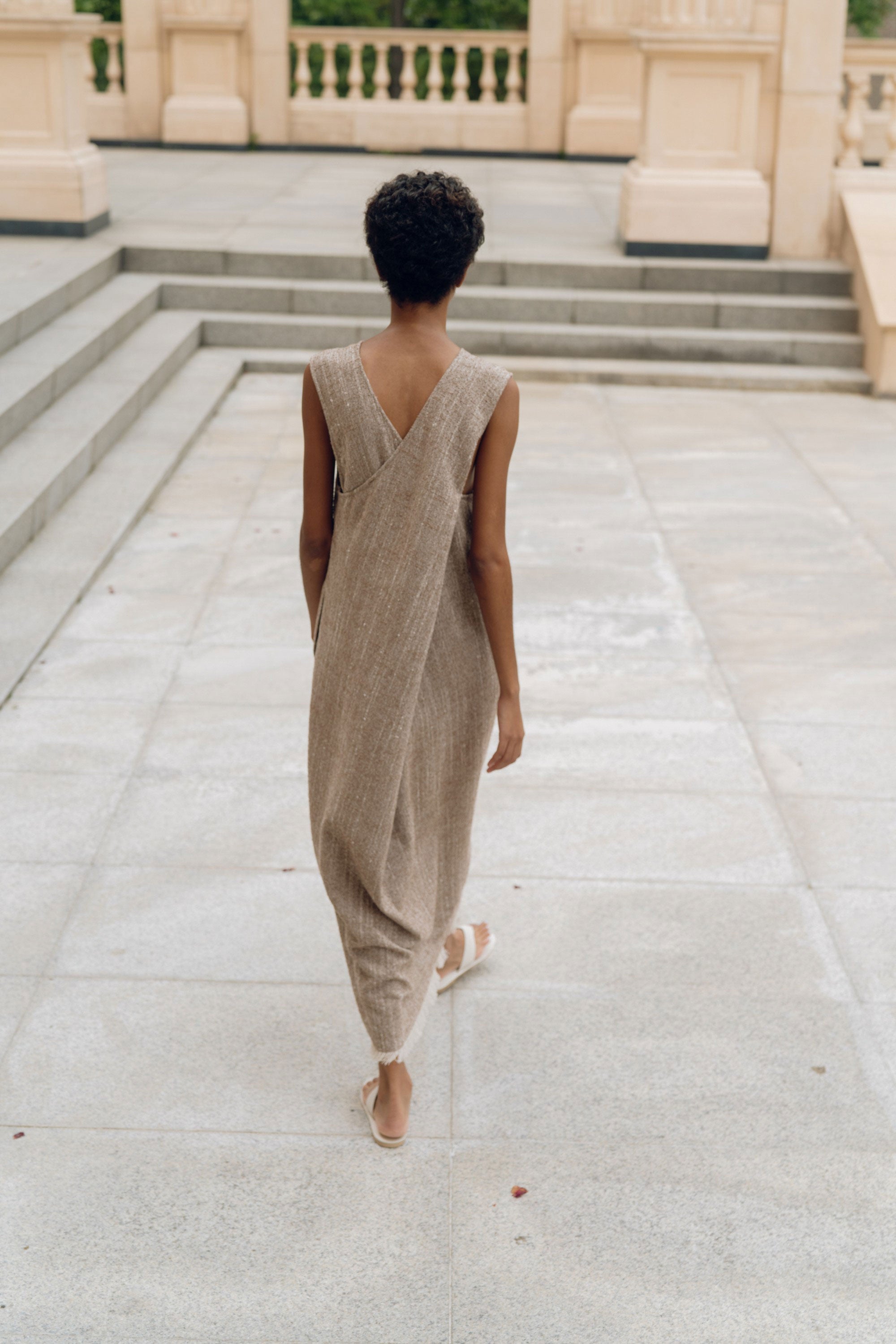 MISSING YOU ALREADY V-NECK FRINGE DRESS