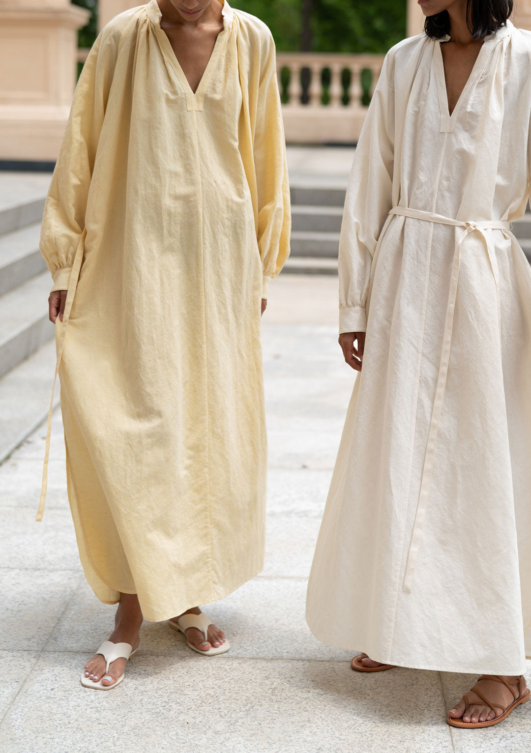 MISSING YOU ALREADY ORGANIC COTTON LINEN DRESS