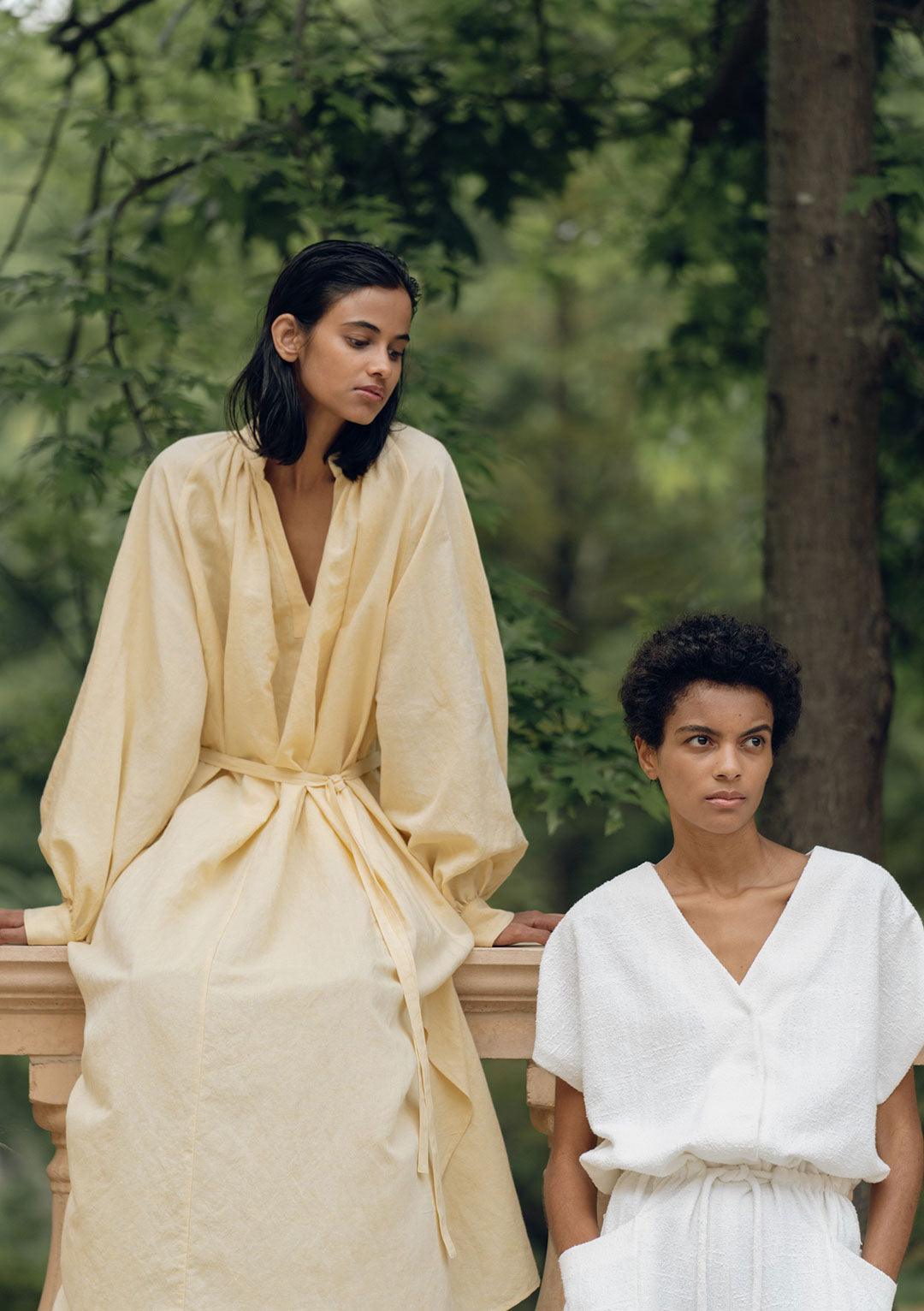 MISSING YOU ALREADY ORGANIC COTTON LINEN DRESS