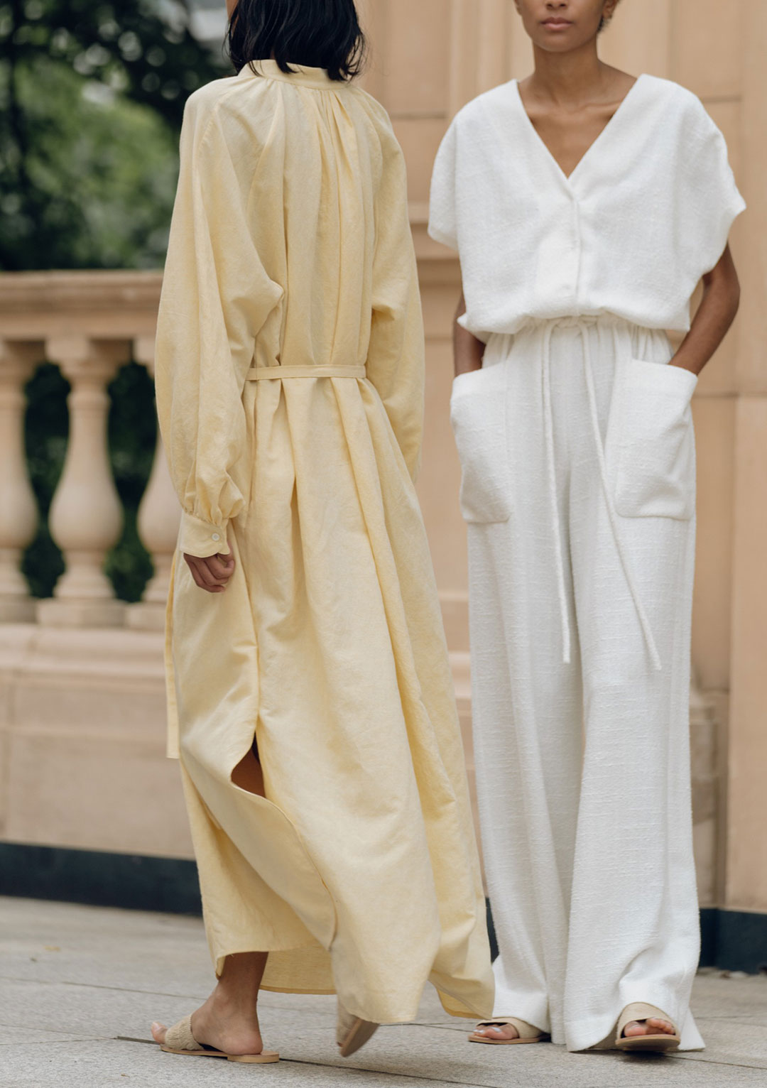MISSING YOU ALREADY ORGANIC COTTON LINEN DRESS