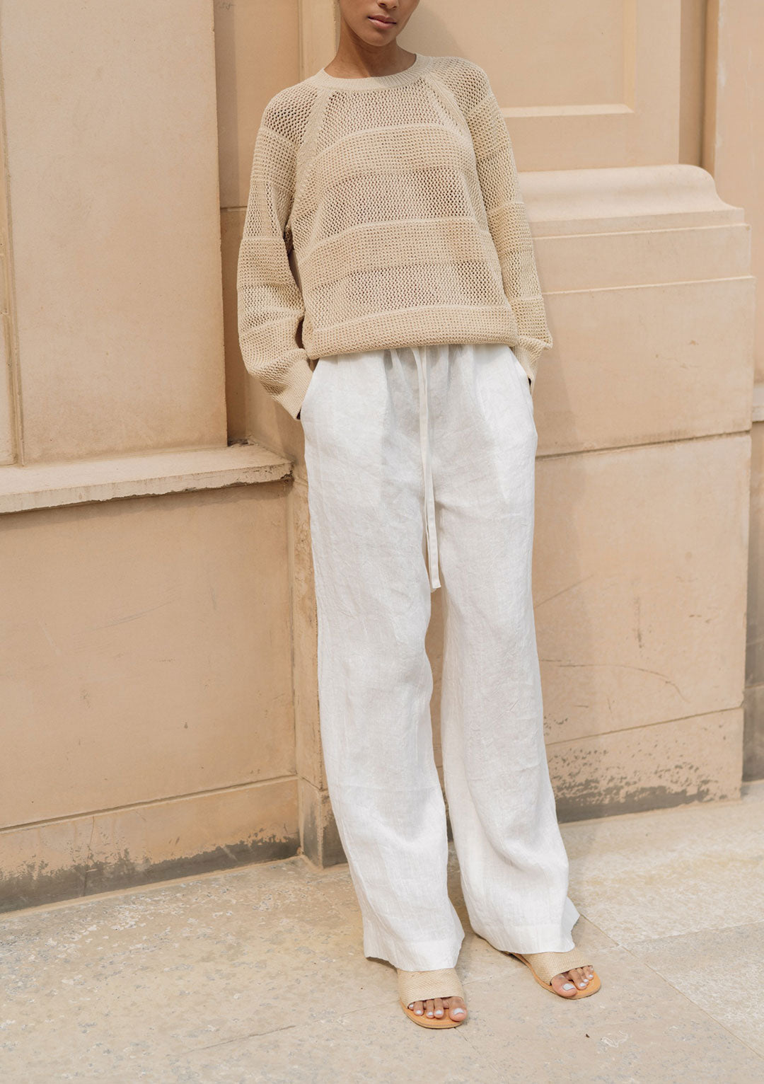 MISSING YOU ALREADY COTTON RELAXED-FIT KNIT TOP